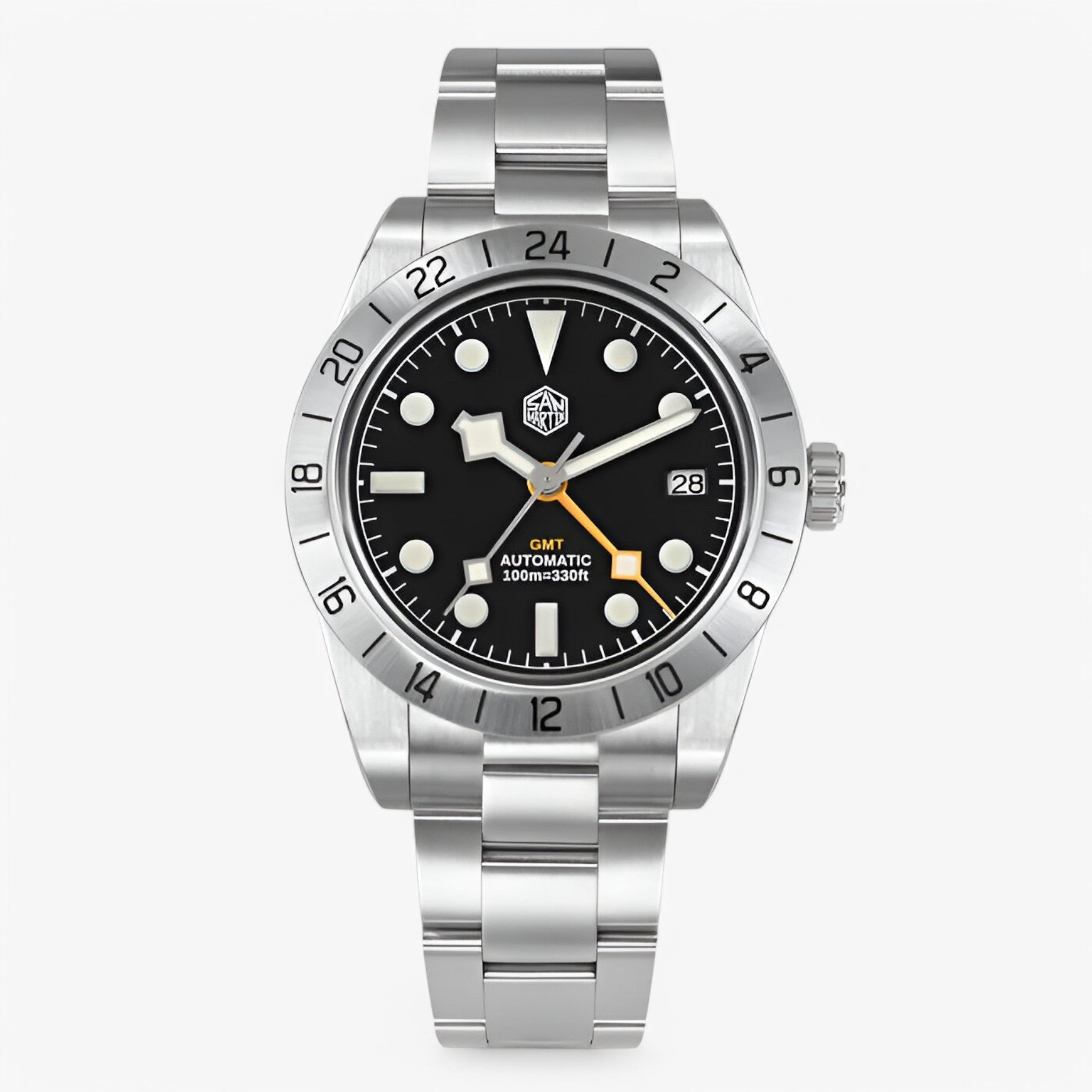 Anton | Orologio sportivo automatico GMT in acciaio - Black - - Concept Palermo