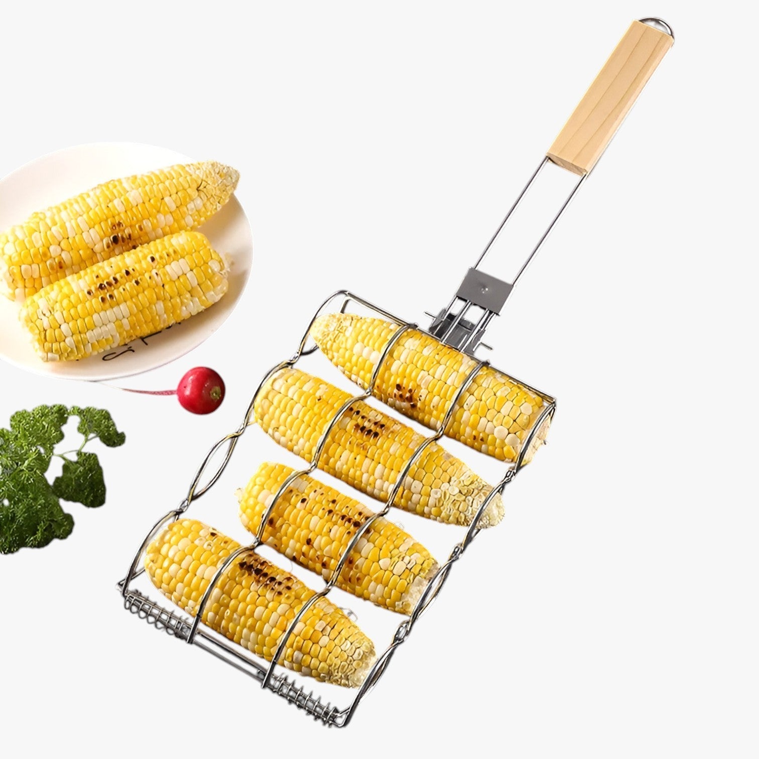 Zann | Griglia per mais pieghevole – Cottura perfetta e facile da trasportare - - Kitchen kitchen accessory kitchen tools - Concept Palermo