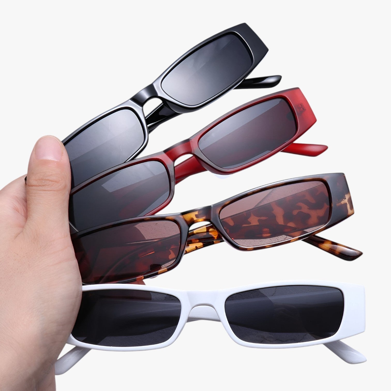 Lenora | Retro Slim Cat-Eye Occhiali da sole – Stile audace, protezione UV - - Fashion Sunglasses polarized sunglasses women Rectangular Sunglasses Sunglasses - Concept Palermo