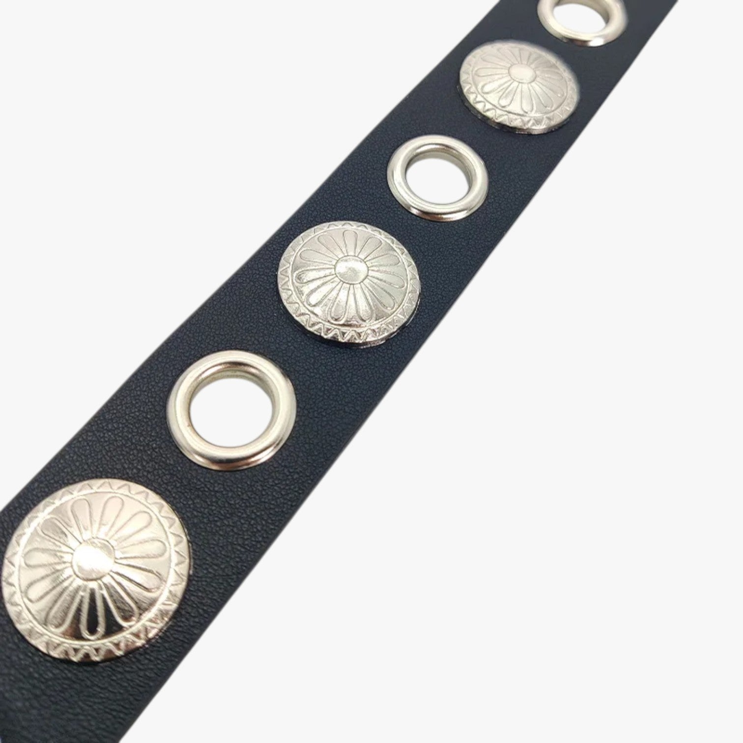 Belen | Cintura punk in pelle con borchie unisex - - Belts waist belt for women Womens belt - Concept Palermo