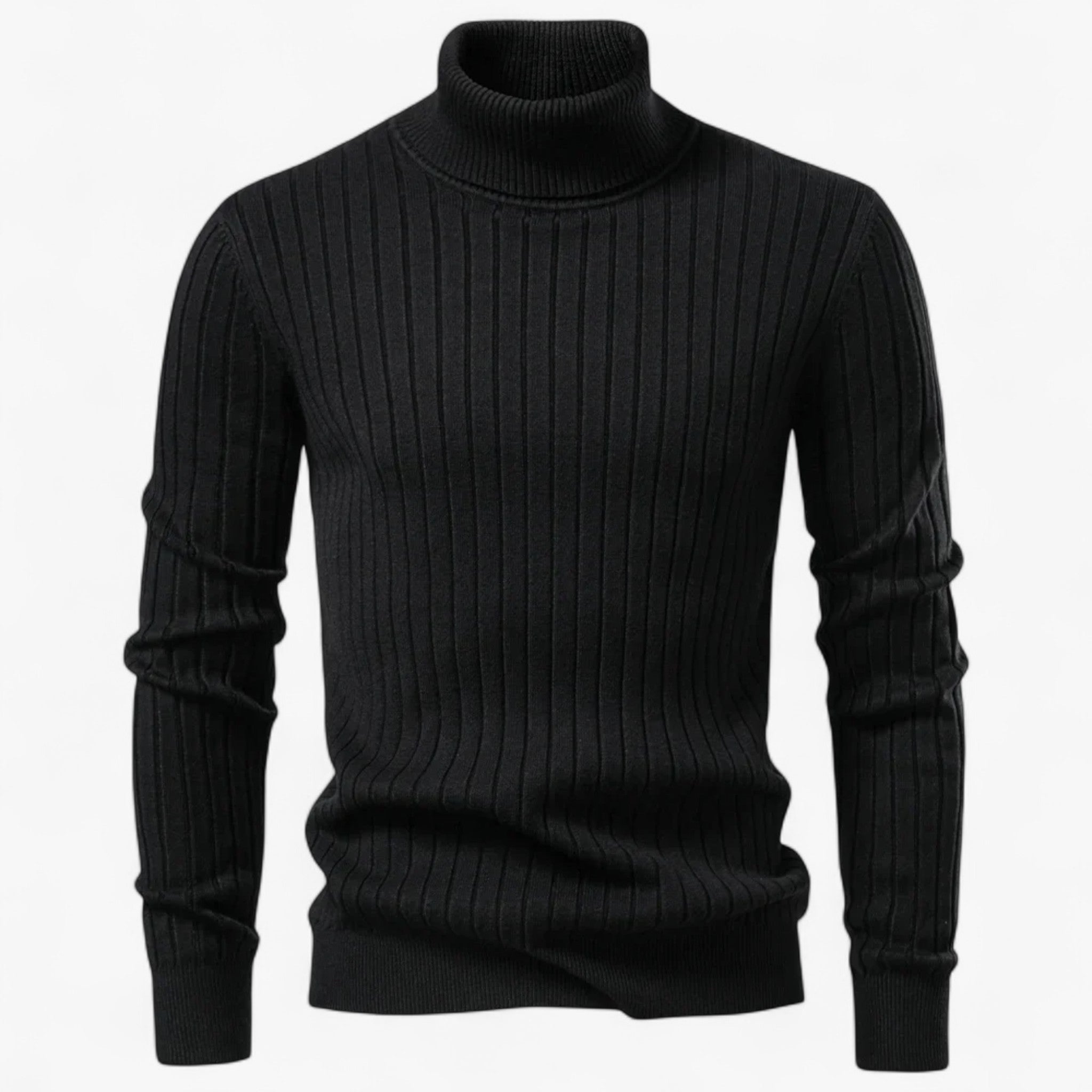 Brandon | Maglione a Collo Alto da Uomo - Nero - Clothes clothes men Clothing Sweater sweater men sweaters - Concept Palermo