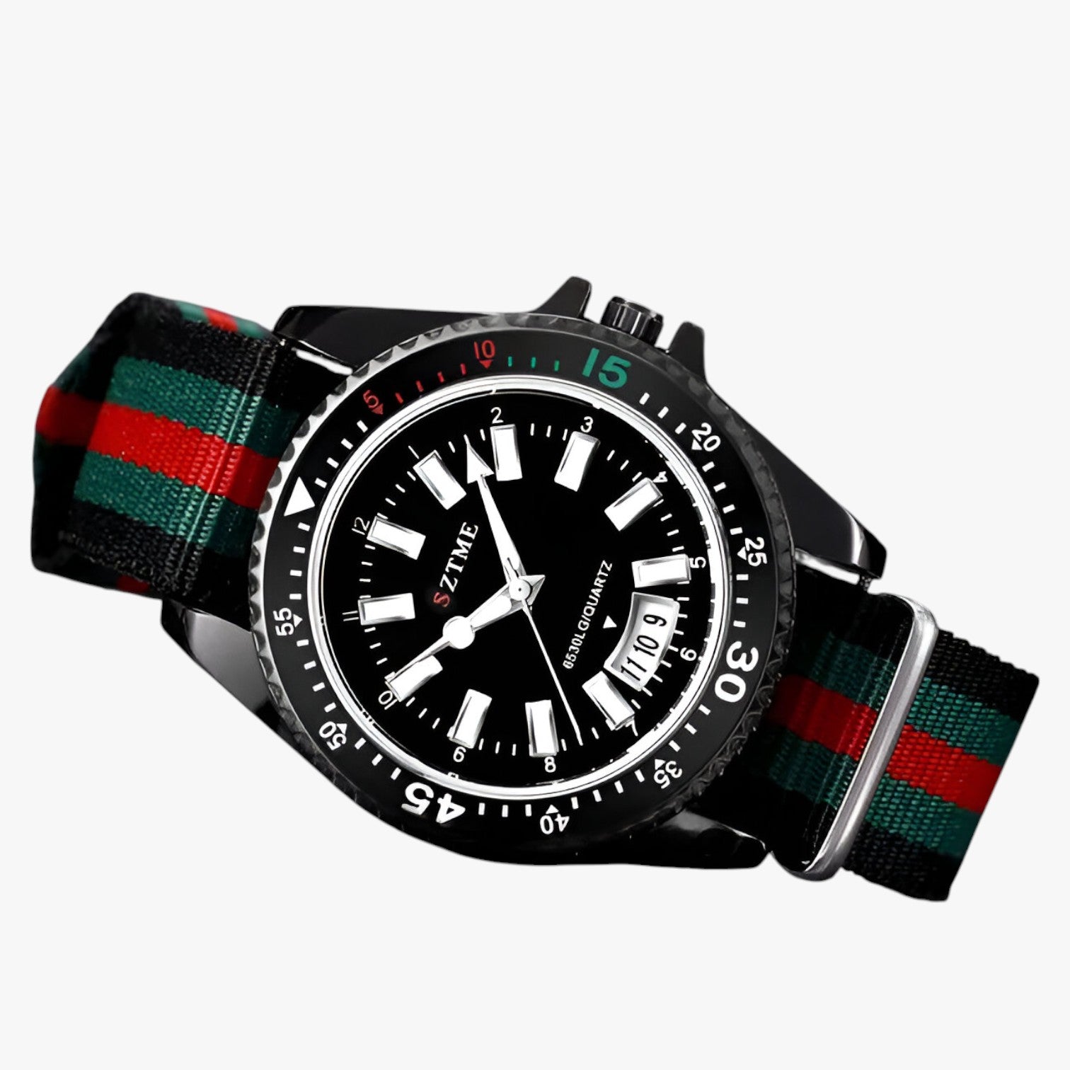Lincoln | Elegante orologio con cinturino in nylon e luce notturna - - watch watch for men watches WATCHES FOR MEN - Concept Palermo