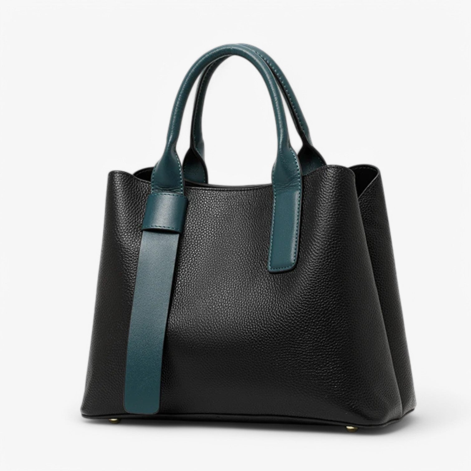 Sandrine | Luxe e Versatile – Borsa a Spalla in Pelle di Vacca Premium - nero (30cm<Max Lunghezza<50cm) - bag handbags Leather Bag women bag - Concept Palermo