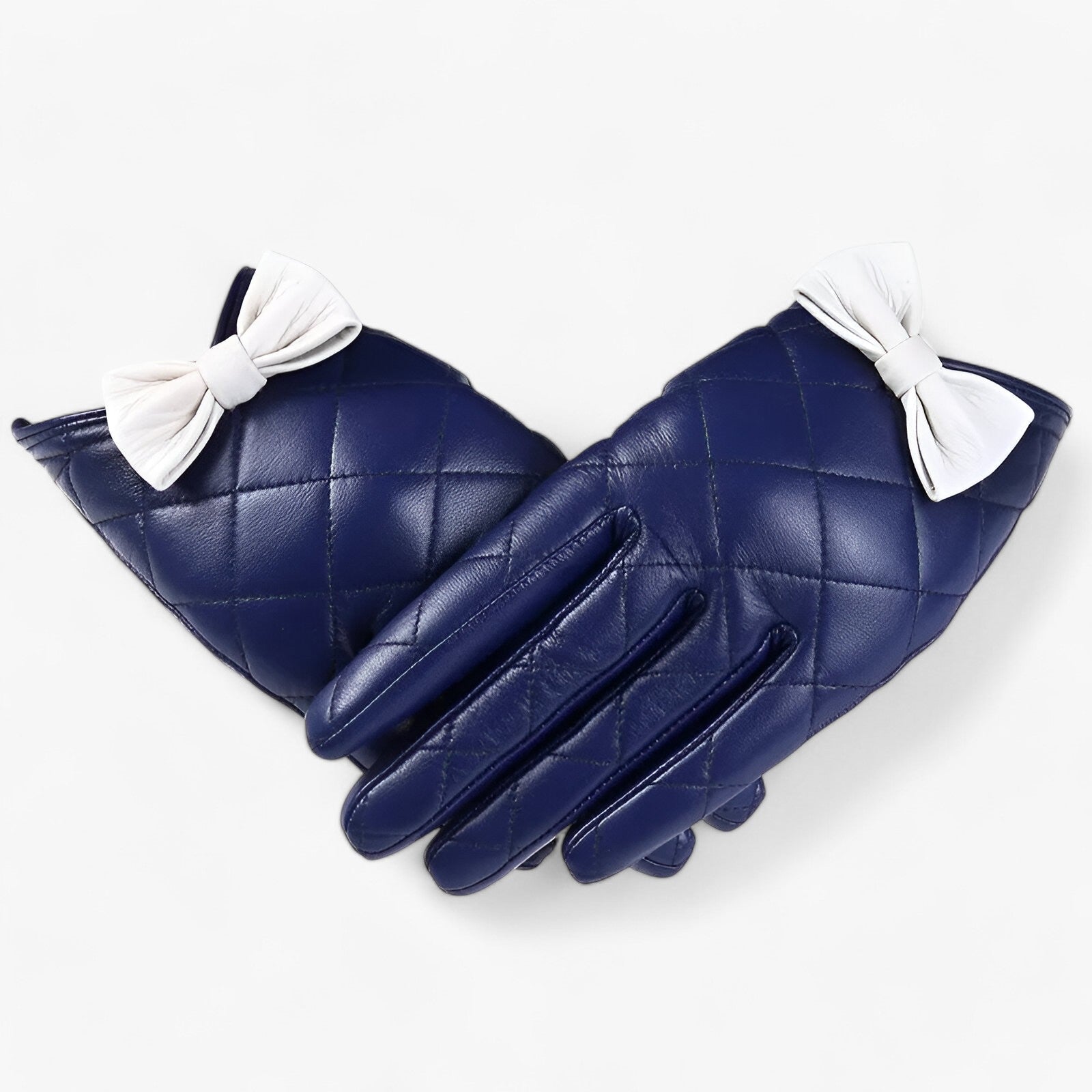 Liza | Eleganti e Calde Guanti in Pelle - Touchscreen & Comfort - Blu - Gift Gifts for women gloves winter gloves Women fashion womens fashion - Concept Palermo