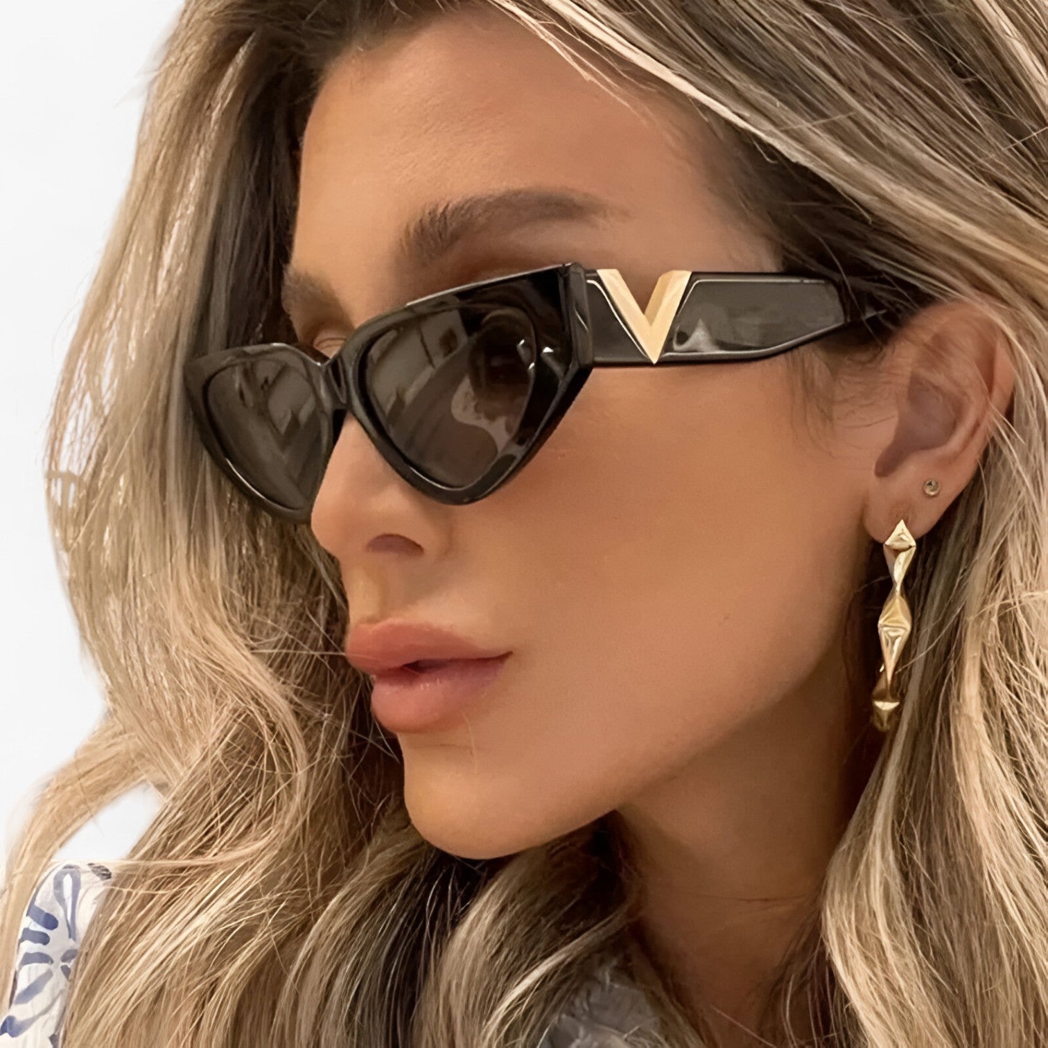 Samara | Occhiali da sole Cat Eye Luxe Glamour per donne - Protezione UV400 - - Cat Eye Sunglasses Sunglasses WOMEN - Concept Palermo