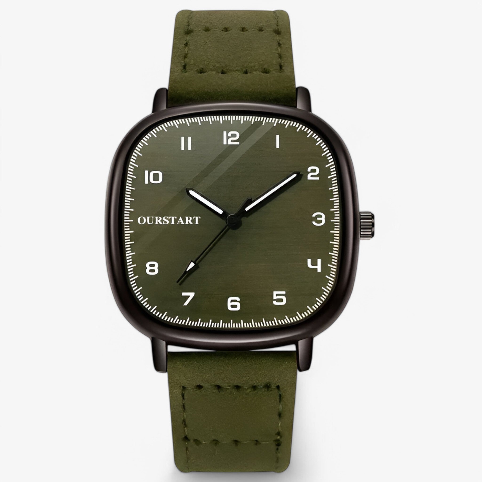 Mirabella | Orologio vintage con quadrante quadrato - Verde Militare - female watch watch for women - Concept Palermo