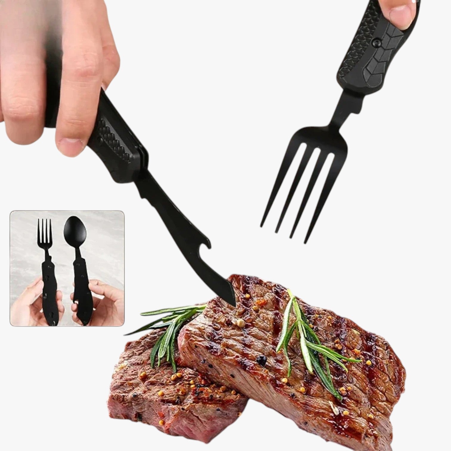 Nicole | Set Posate Pieghevoli 3-in-1 da Campeggio - - Kitchen Kitchen Essentials kitchen utensil Kitchen Utensils - Concept Palermo