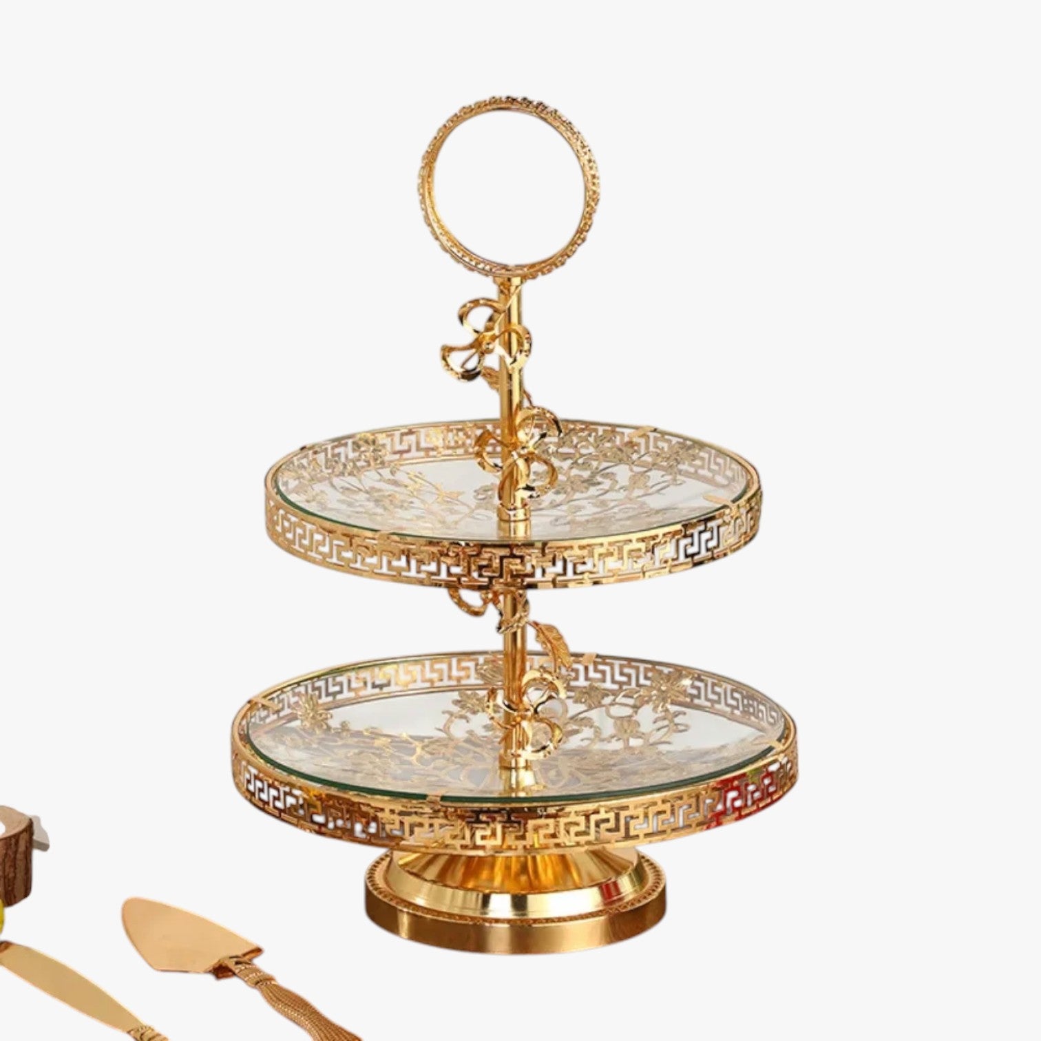 Jaziel | Vassoio decorativo a due livelli per dolci e frutta - - Kitchen Kitchen Essentials - Concept Palermo