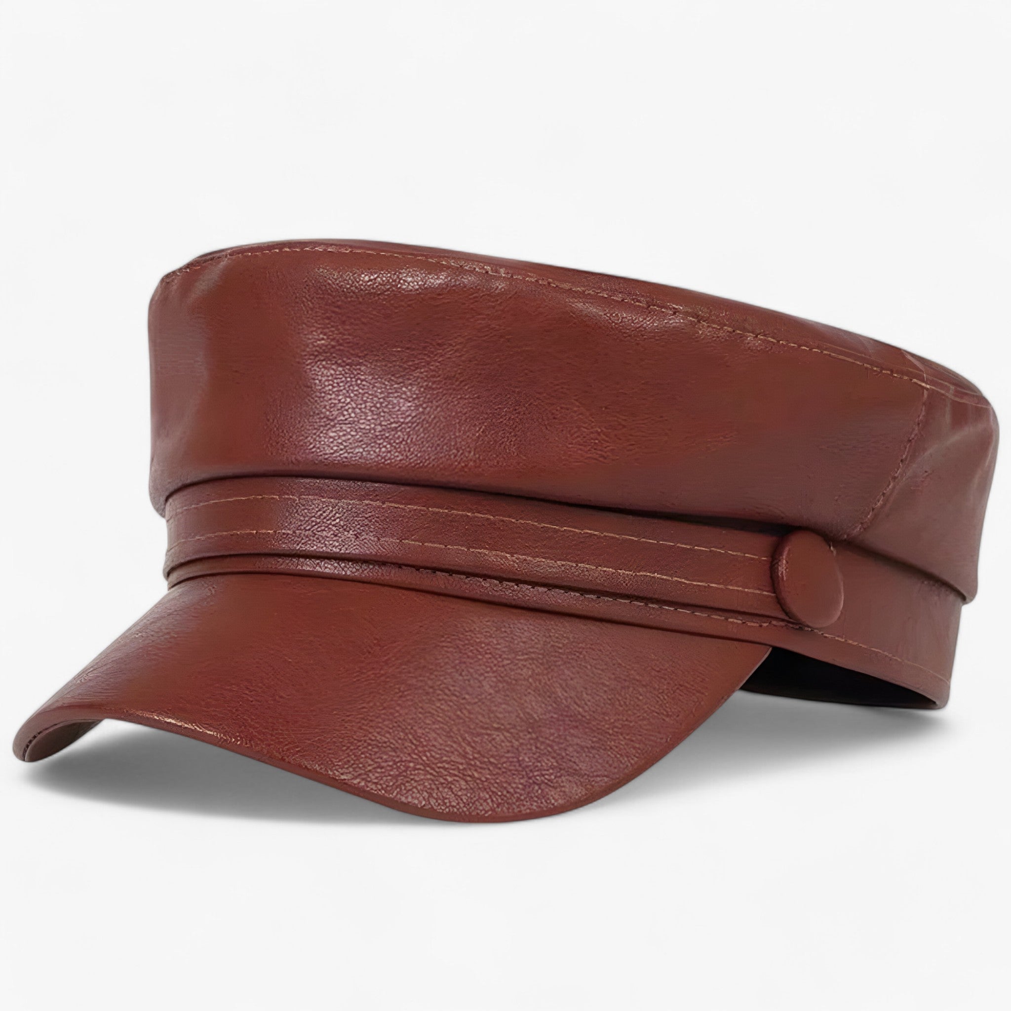 Nova | Cappello piatto ottagonale | Cappello in pelle PU - - - Concept Palermo