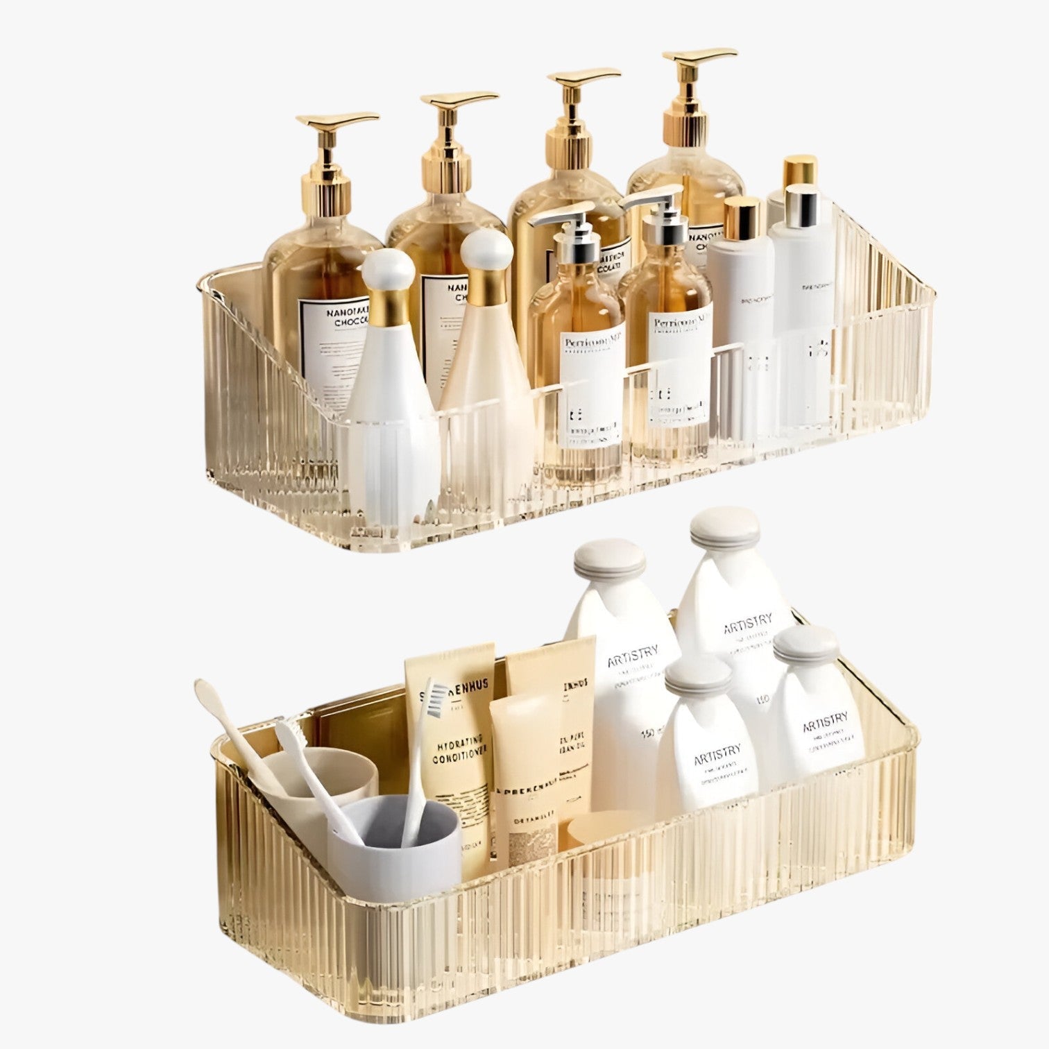 Aileen | Contenitore angolare salvaspazio – resistente senza forare - - bathroom - Concept Palermo