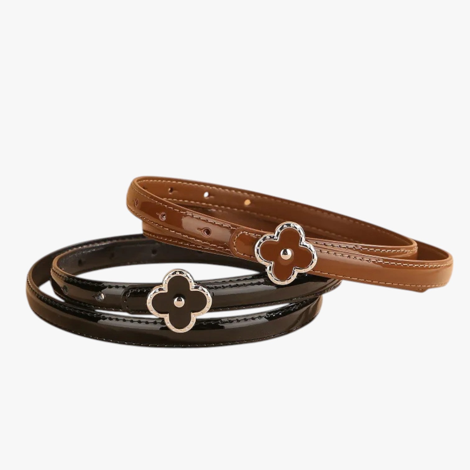 Lilly | Cintura sottile in vera pelle per outfit eleganti - - Belts waist belt for women Womens belt - Concept Palermo