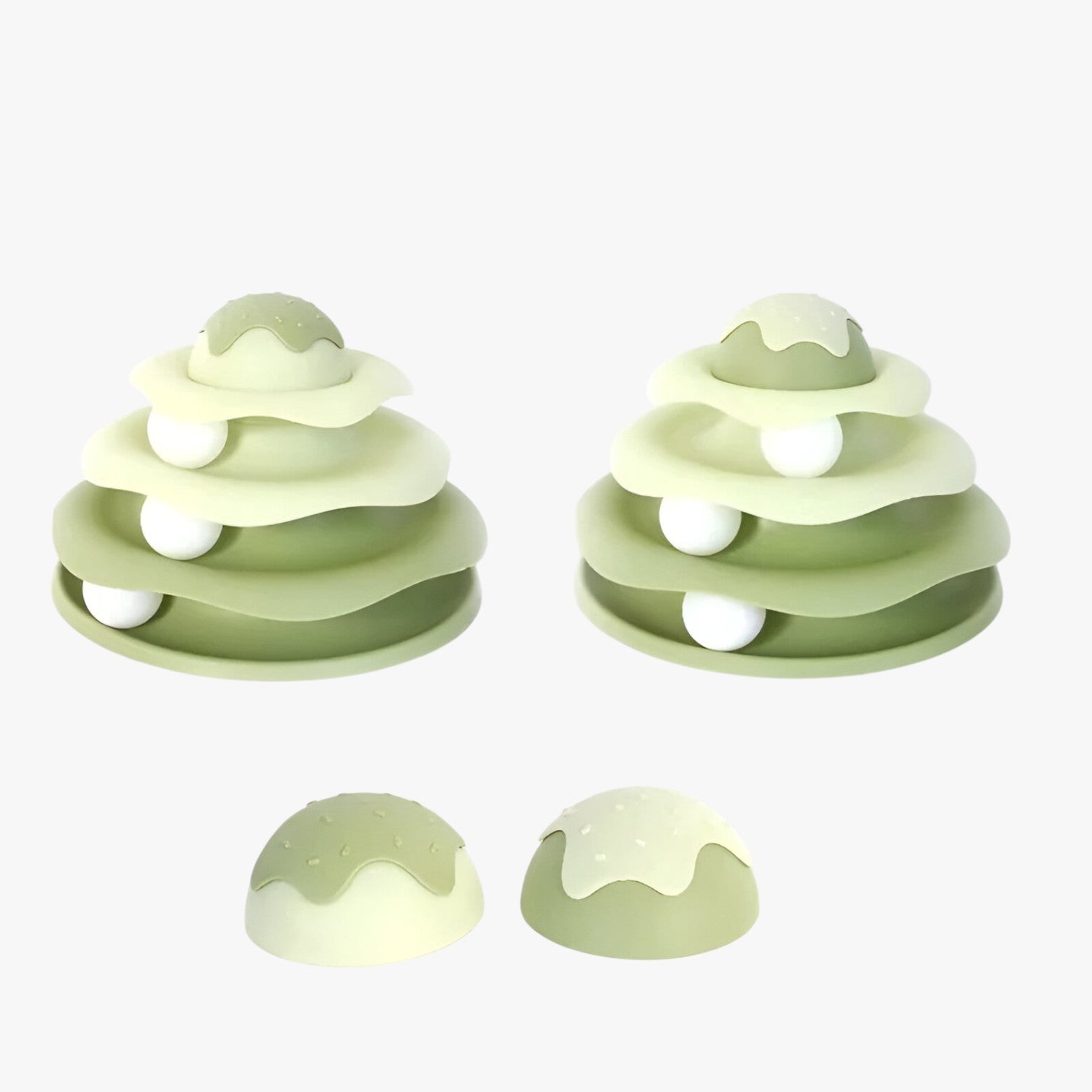 Clover | Torre Interattiva a 4 Piani – Gioco Divertente per Gatti Attivi - verde casual - pet PET SUPPLIES petproduct Pets - Concept Palermo