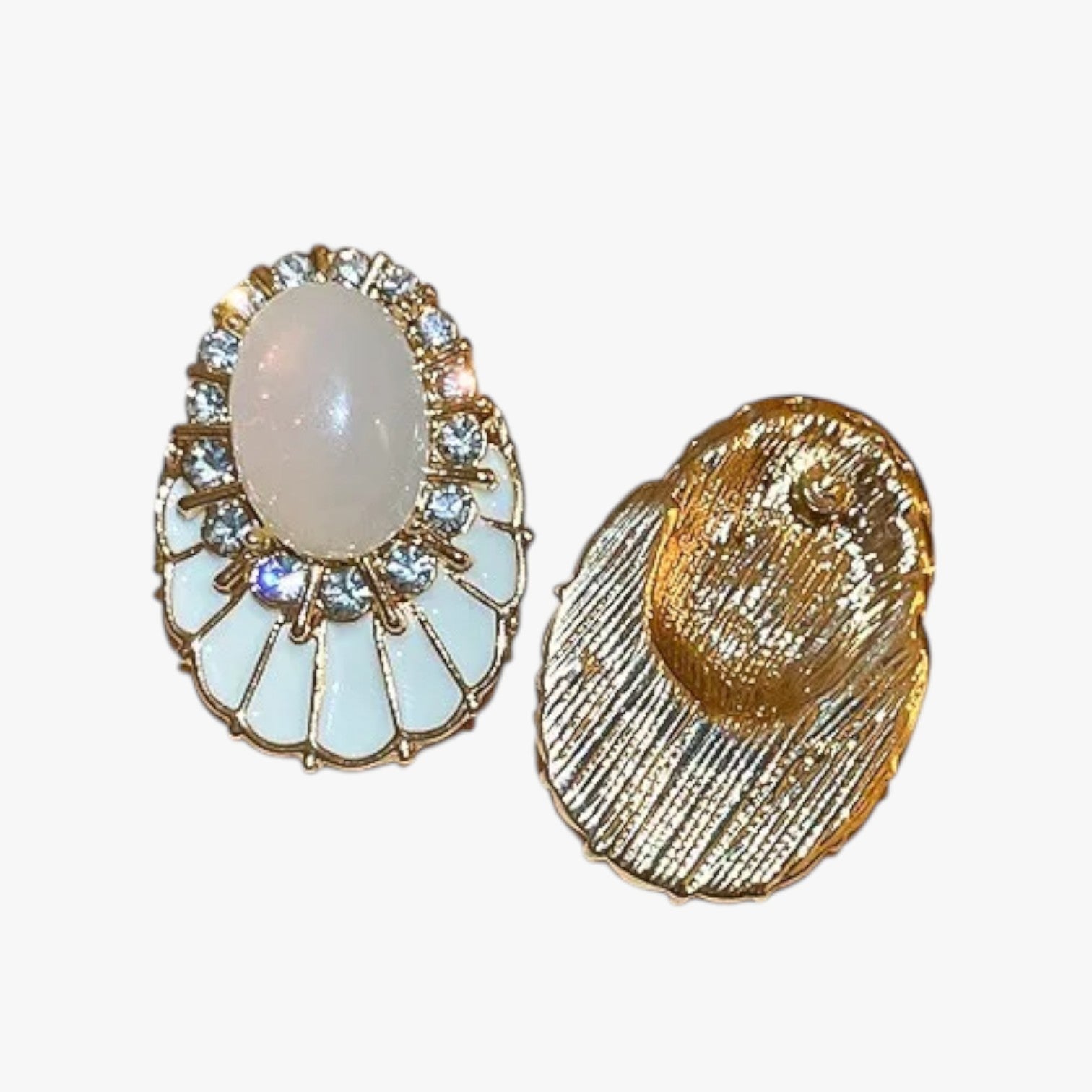 Thea | Eleganti orecchini pendenti in olio bianco - - EARRINGS Earrings for Women Girls New Fashion Earrings womens earring - Concept Palermo