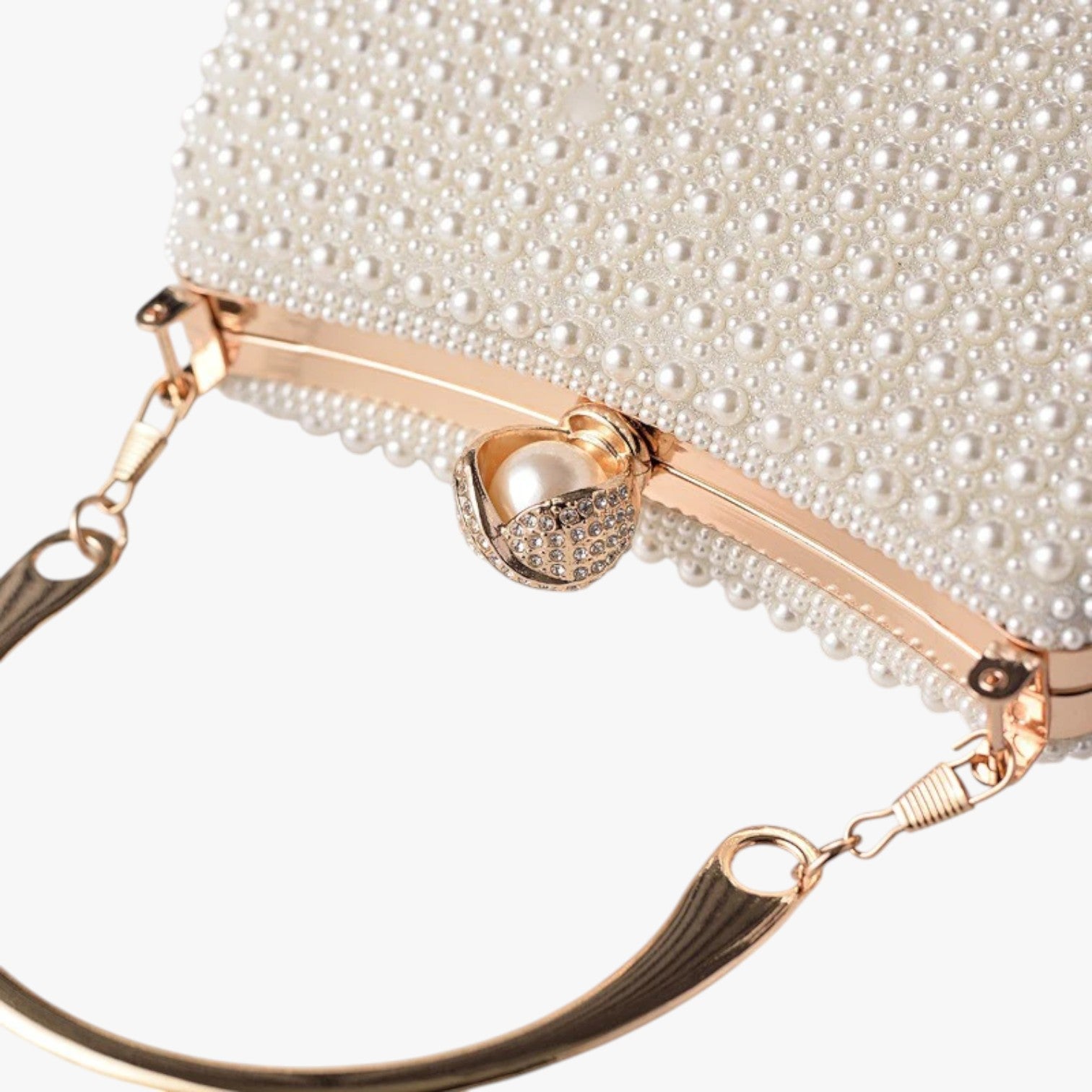 Aviana | Elegante borsa da sera in perle con manico a catena - - bag Bags handbags women bags Women's handbags - Concept Palermo