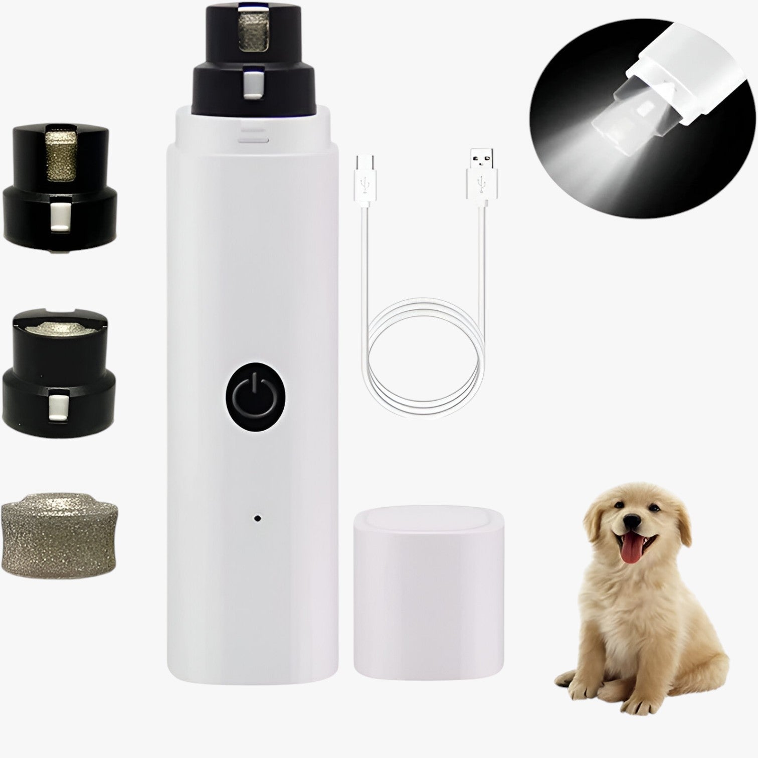 Flint | Tagliacapelli Elettrico con LED e Ricarica USB - Nessuna Testa - DOG SUPPLIES pet PET SUPPLIES - Concept Palermo