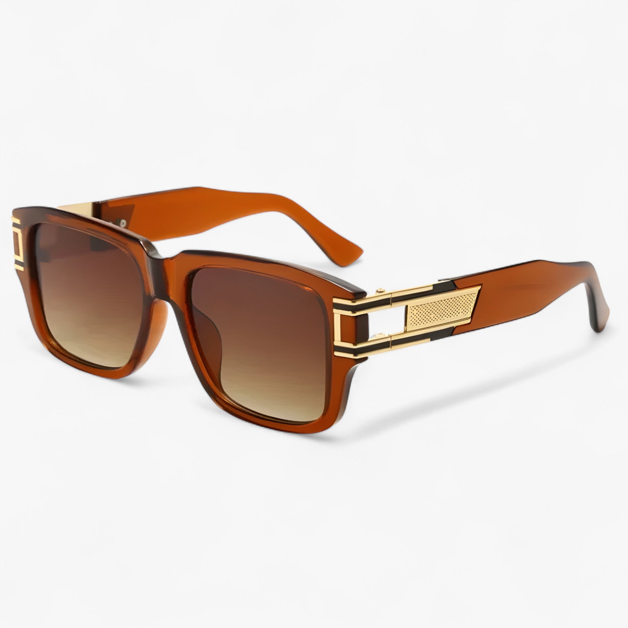 Emil | Occhiali da sole quadrati vintage con design a goccia - Tè Come immagine - Fashion Sunglasses men sunglasses polarized mens sunglasses Polarized man sunglasses polarized sunglasses women Sunglasses sunglasses polarized men - Concept Palermo