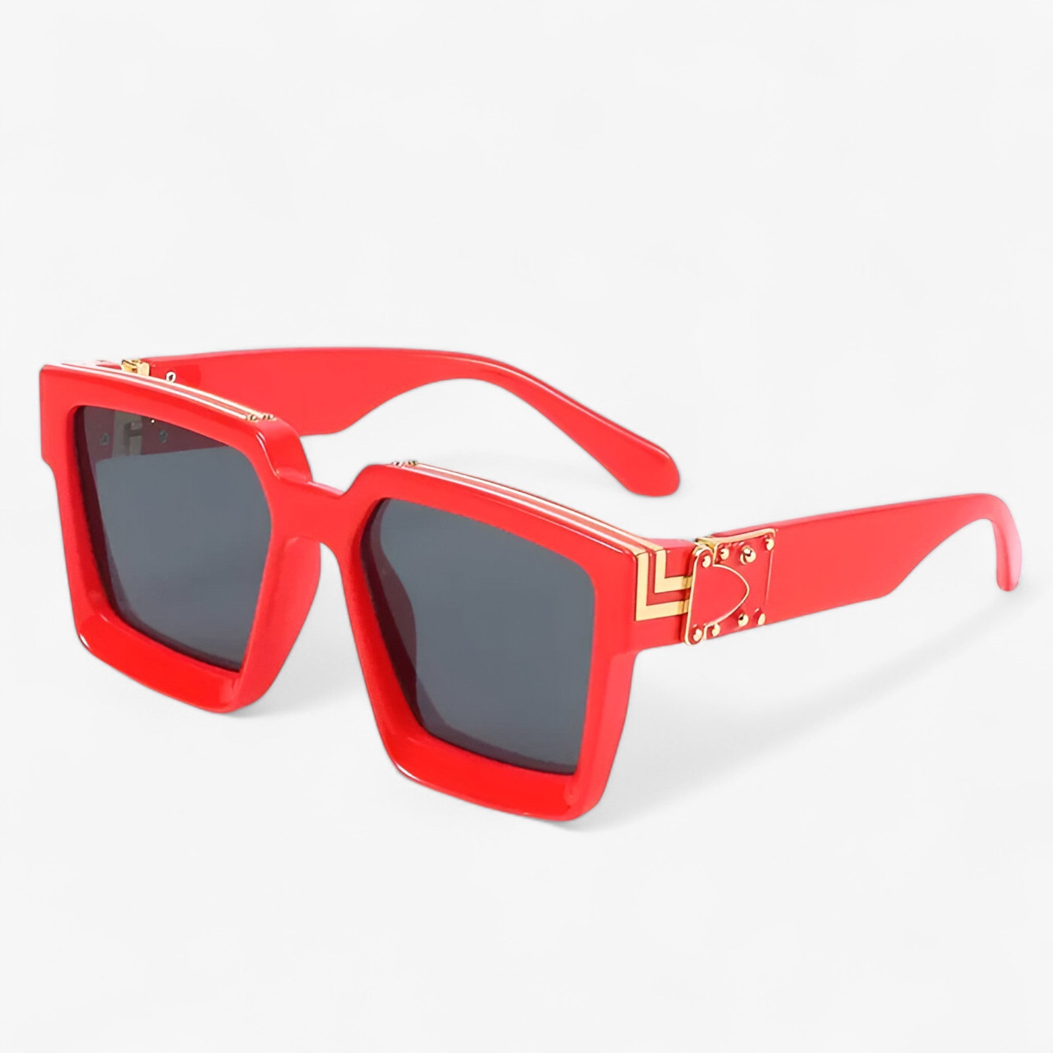 Manuel | Occhiali da sole a specchio quadrati retrò da uomo - Rosso - Fashion Sunglasses men sunglasses polarized Polarized man sunglasses Sunglasses sunglasses polarized men - Concept Palermo