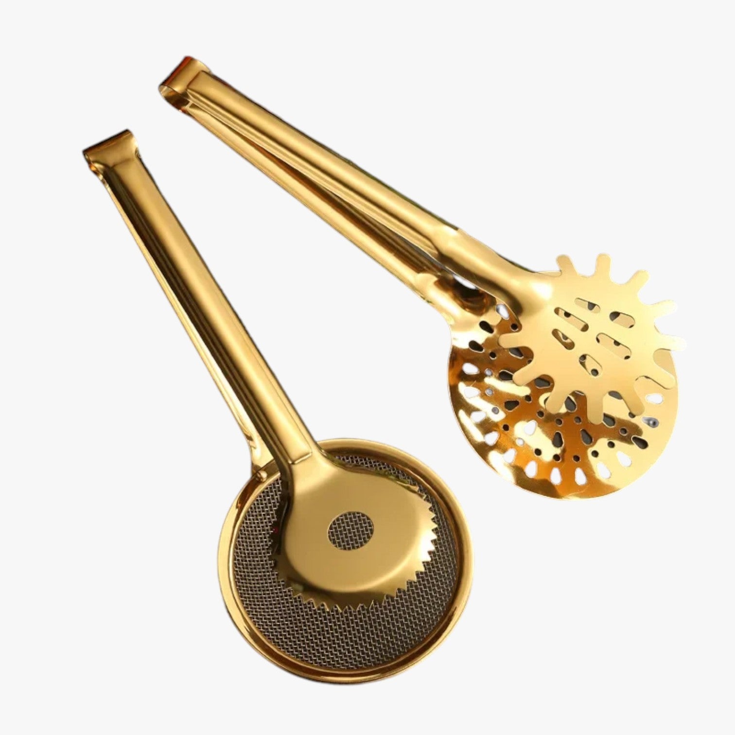 Dallas | Pinza da Cucina 7-in-1 Dorata – Filtro, Clip, Spatola e Scolapasta in Uno - - Kitchen kitchen tools kitchen utensil Kitchen Utensils Kitchenware - Concept Palermo