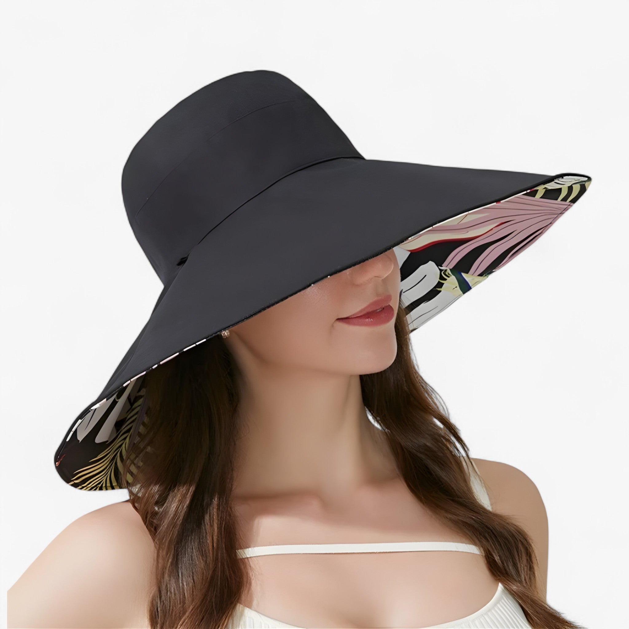 Jillian | Cappello Estivo con Ampia Tesa Reversibile - - - Concept Palermo