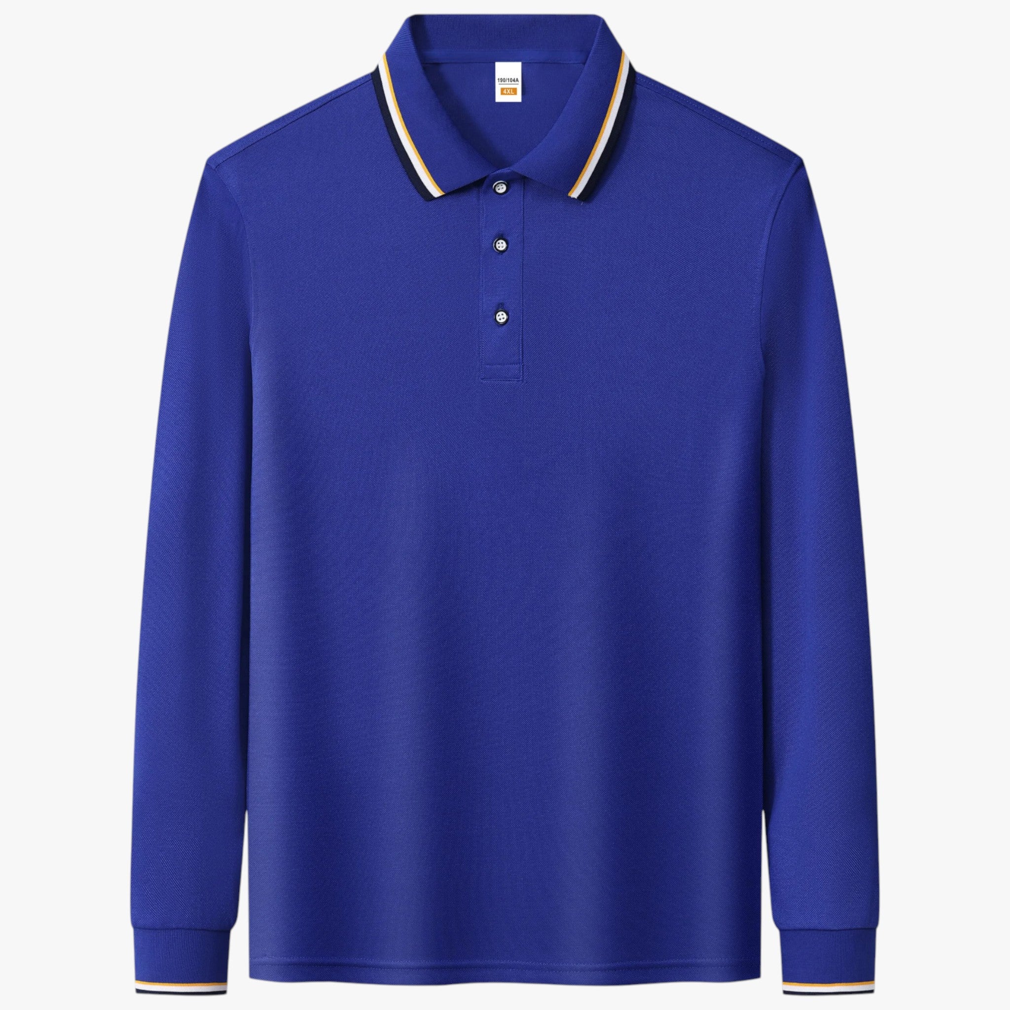 Charles | Maglietta Polo da Uomo a Maniche Lunghe - Blu - - Concept Palermo