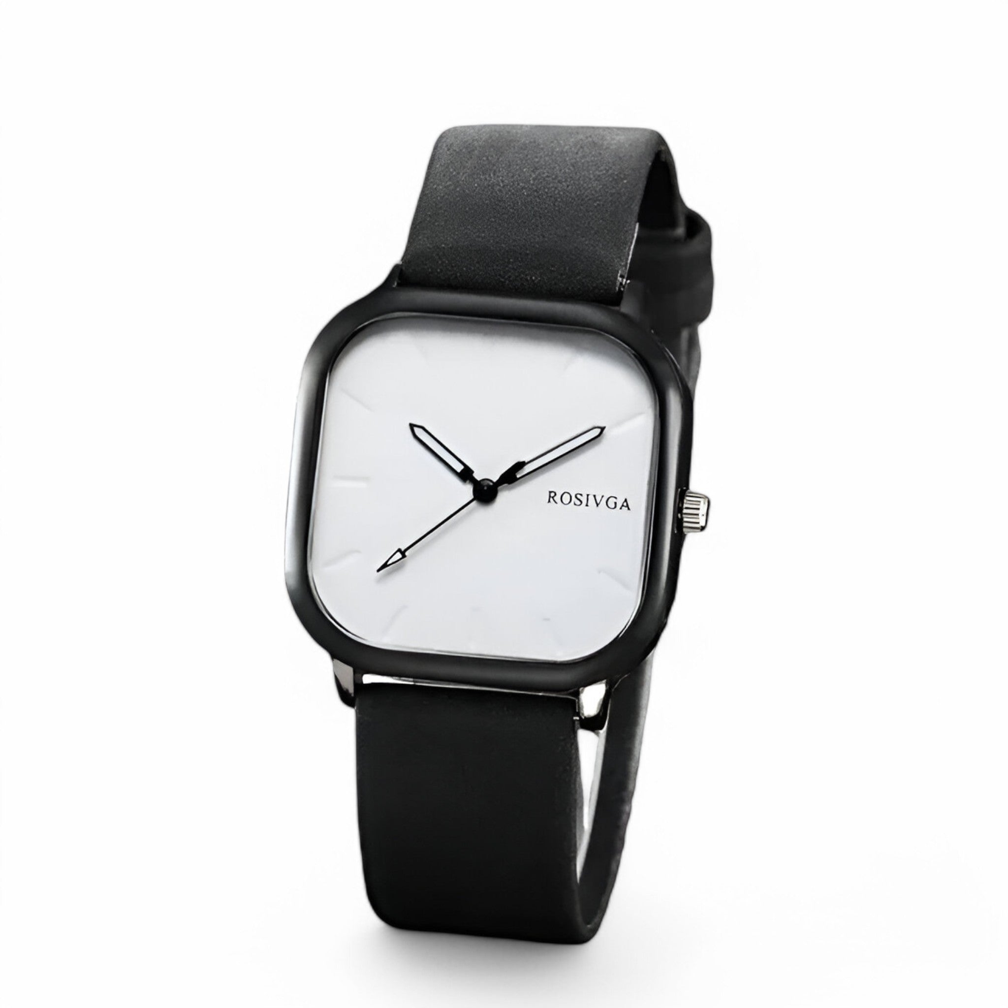 Elias | Orologio al quarzo con quadrante quadrato in pelle PU - - - Concept Palermo