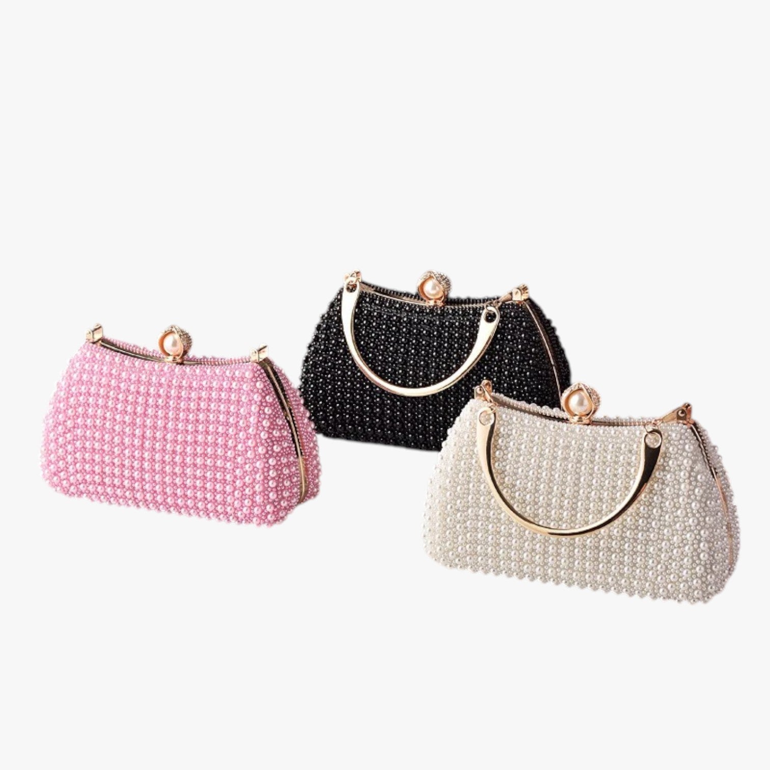 Aviana | Elegante borsa da sera in perle con manico a catena - - bag Bags handbags women bags Women's handbags - Concept Palermo