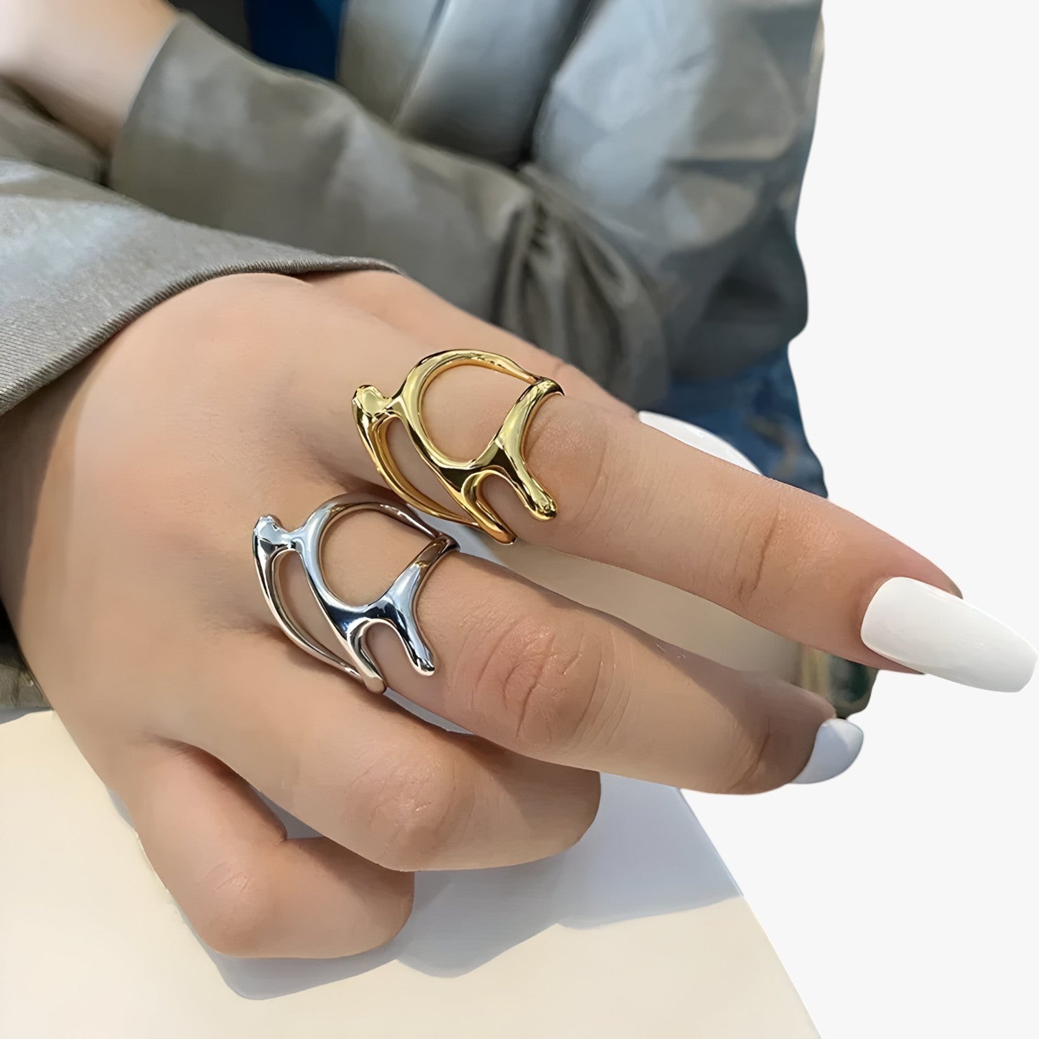 Hilma | Anello Vintage in Argento – Elegante, Regolabile & Accattivante - - Accessories Jewelry Rings women ring - Concept Palermo