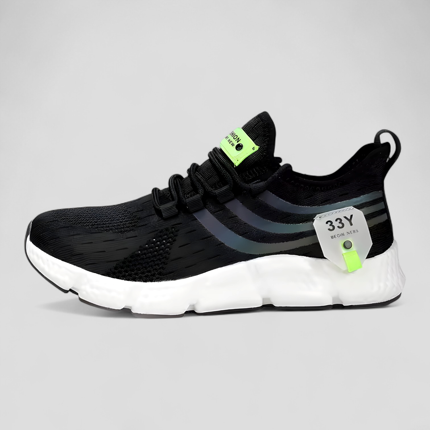 Ignacio | Scarpe Padel Uomo Comfort Antiscivolo - Nero-Bianco - attrezzatura per padel calzature ergonomiche comfort per il gioco materiale traspirante scarpe da padel scarpe da tennis scarpe per sportivi scarpe per uomini scarpe sportive suola antiscivolo - Concept Palermo