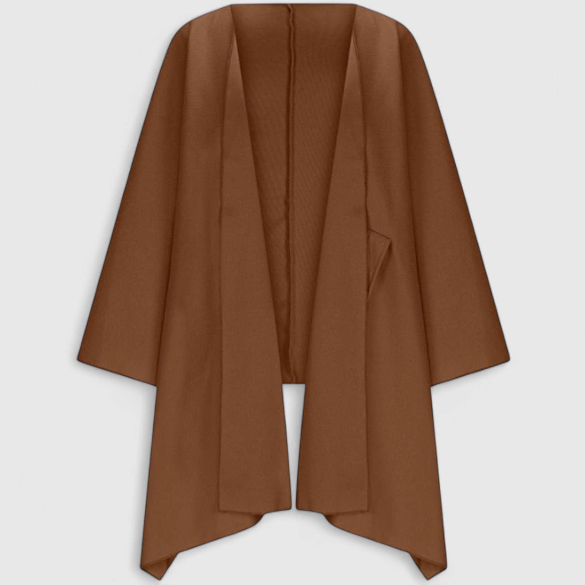 Leni | Cardigan Donna Elegante Oversize con Maniche a Pipistrello - Marrone - aperto autunno caldo cardigan comfort inverno maniche a pipistrello moda donna oversize stile - Concept Palermo