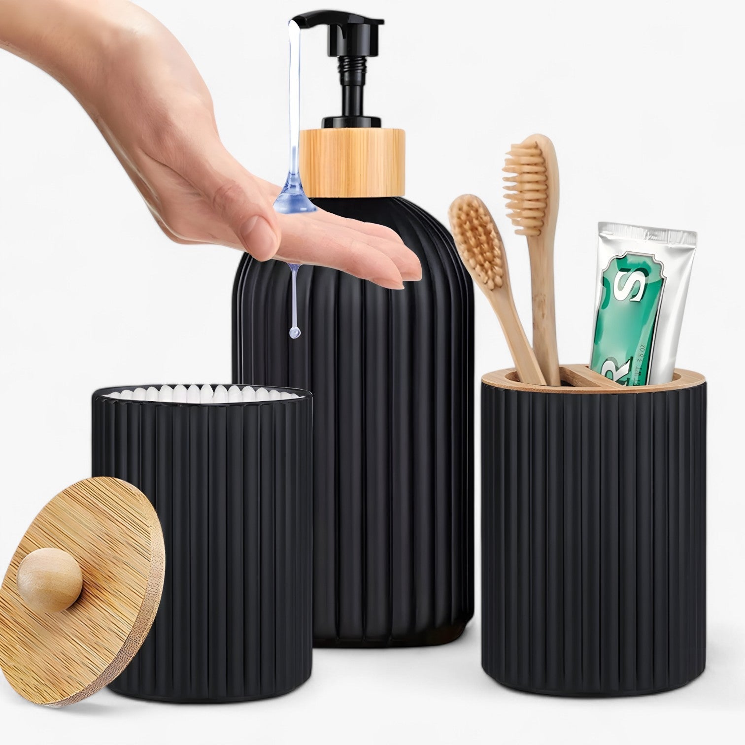 Aurelie | Organizzatore per bagno con dispenser di sapone e spazio di stoccaggio - - bathroom Home - Concept Palermo