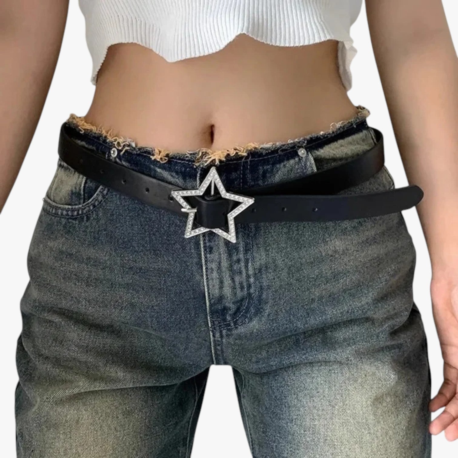 Haven | Cintura rosa in pelle con fibbia retrò e diamanti scintillanti - - Belts waist belt for women Womens belt - Concept Palermo