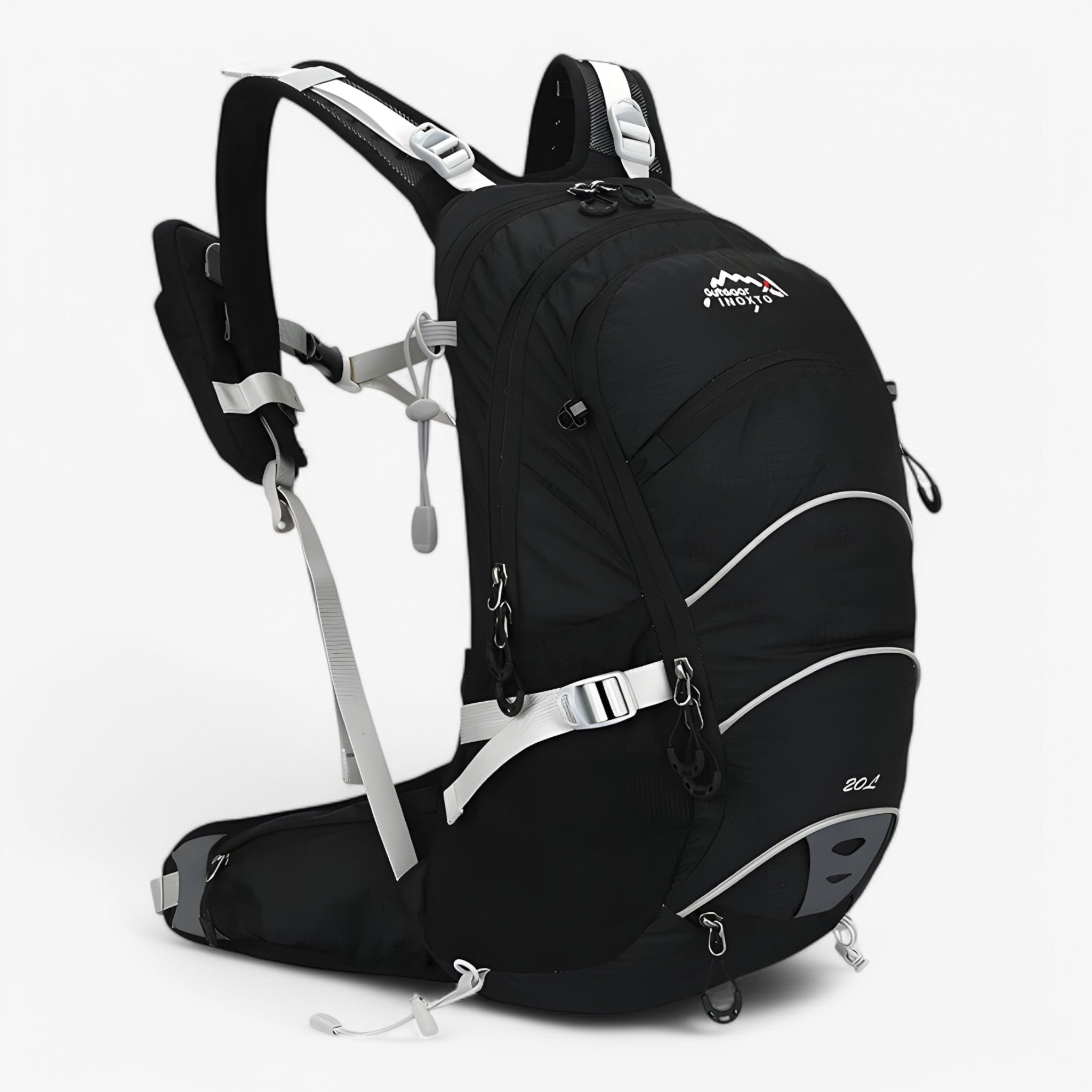 Zaino da trekking impermeabile da 20L per attività all'aperto - Nero - 20L backpack Backpack Backpacks hiking backpacks travel backpacks - Concept Palermo