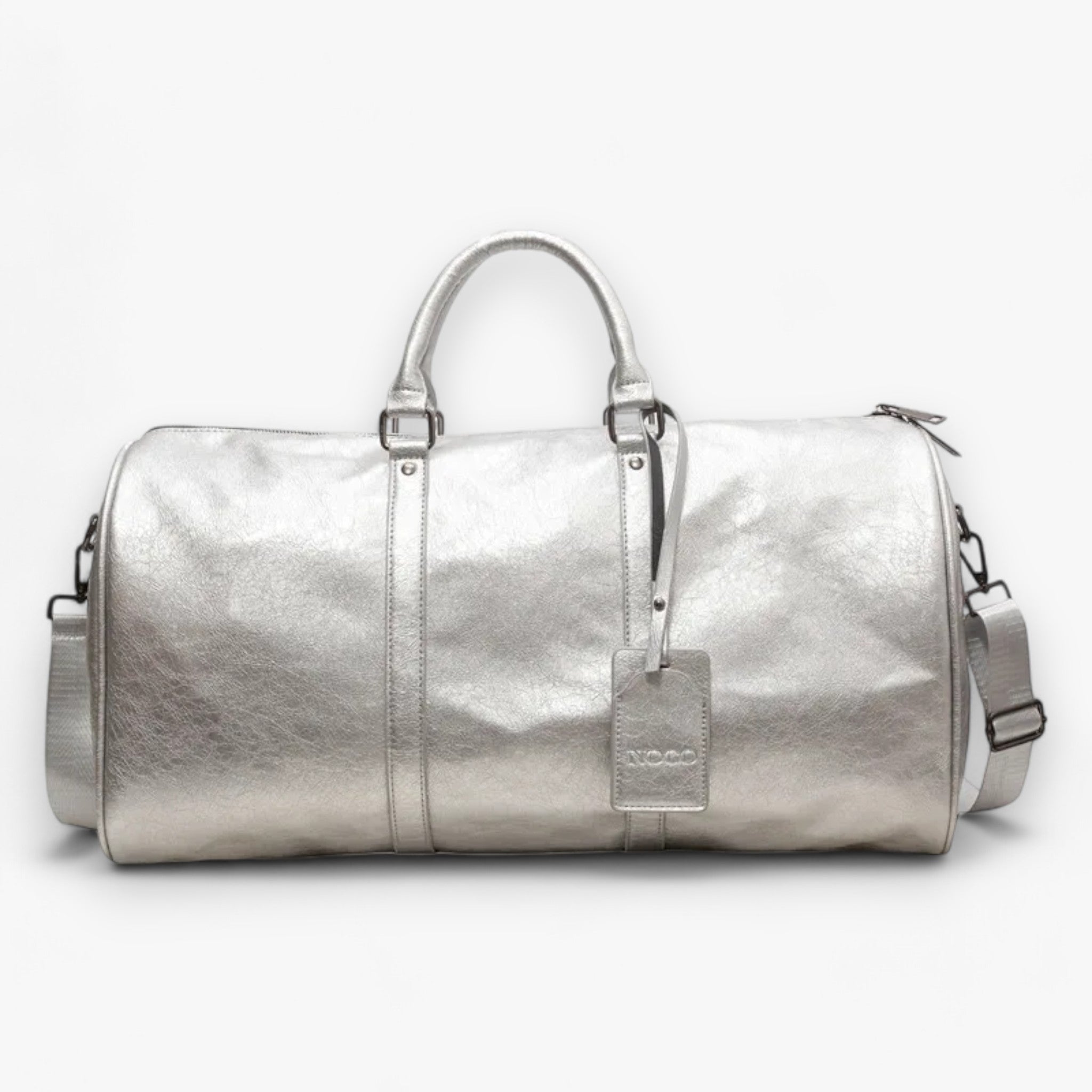 Ava | Borsa da fitness - Grande capacità per palestra e viaggi - Argento - bag bags travel bag travel bags women bags - Concept Palermo