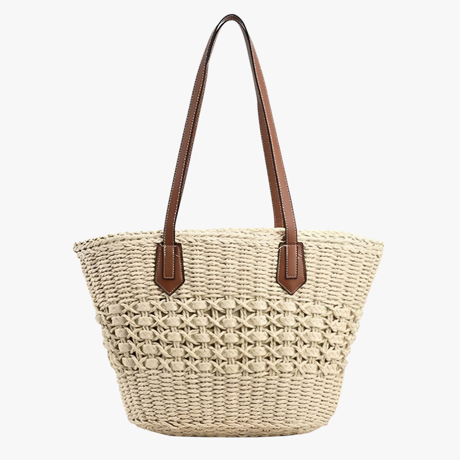 Leilani | Borsa a tracolla in paglia intrecciata per donna - Leggera e spaziosa borsa estiva - Colore 2 - handbags Women's handbags - Concept Palermo