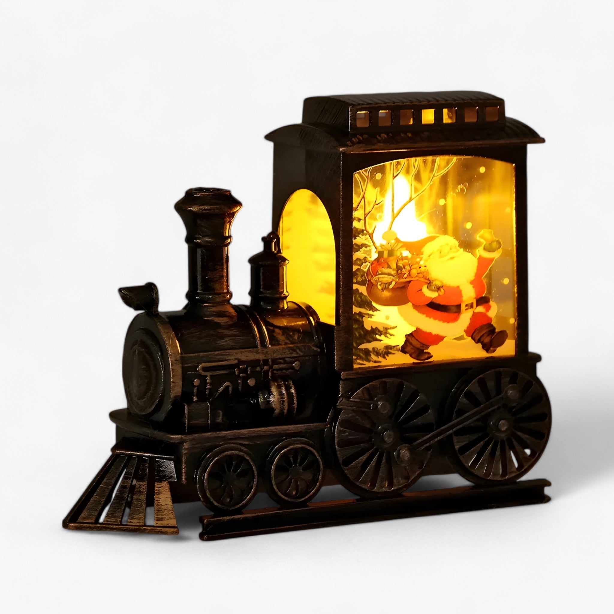 Luci del treno d'epoca - Luci a batteria portatili - Decorazione festiva per Natale e per le feste - - Christmas gift home decor - Concept Palermo