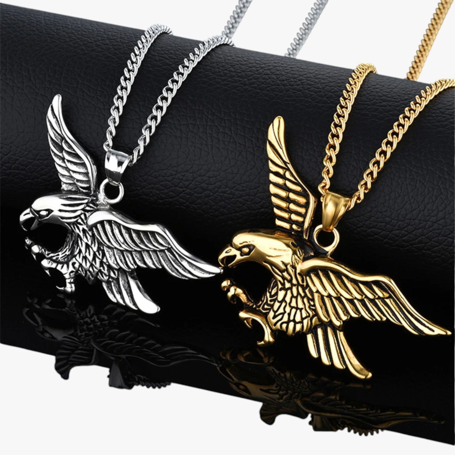 Emanuel | Collana aquila punk in acciaio - - necklace necklace for men NECKLACES - Concept Palermo