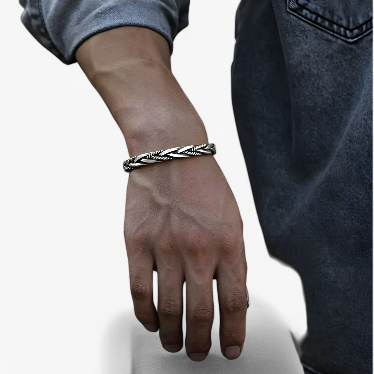 Leandro | Bracciale in argento sterling 925 – cool, senza tempo e fatto a mano - - BRACELET mens bracelet - Concept Palermo