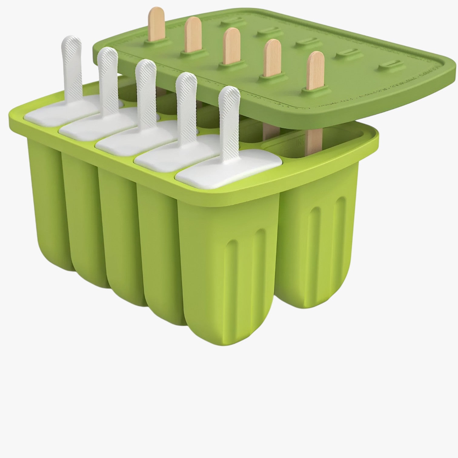 Sunny's | Stampi per Gelato Estivi – Facili Gelati Fai-da-te per Snack Rinfrescanti - 10 grid-verde - Kitchen kitchen accessory kitchen tools - Concept Palermo