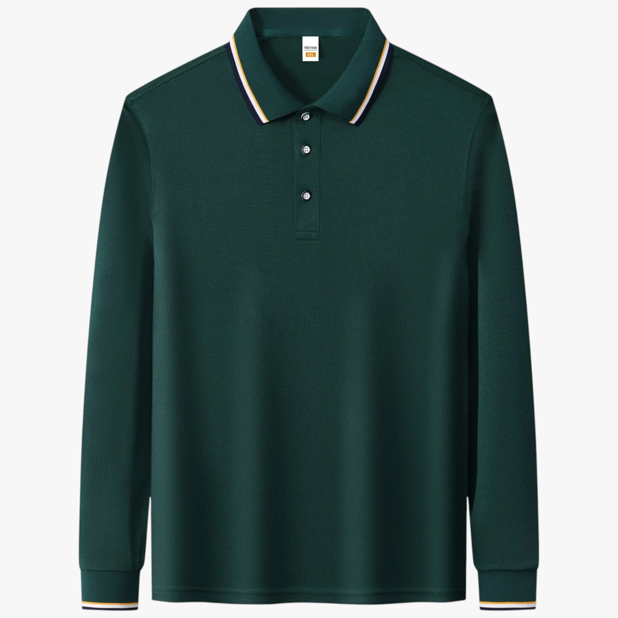 Jemuel | Maglietta Polo da Uomo a Maniche Lunghe - Verde - - Concept Palermo