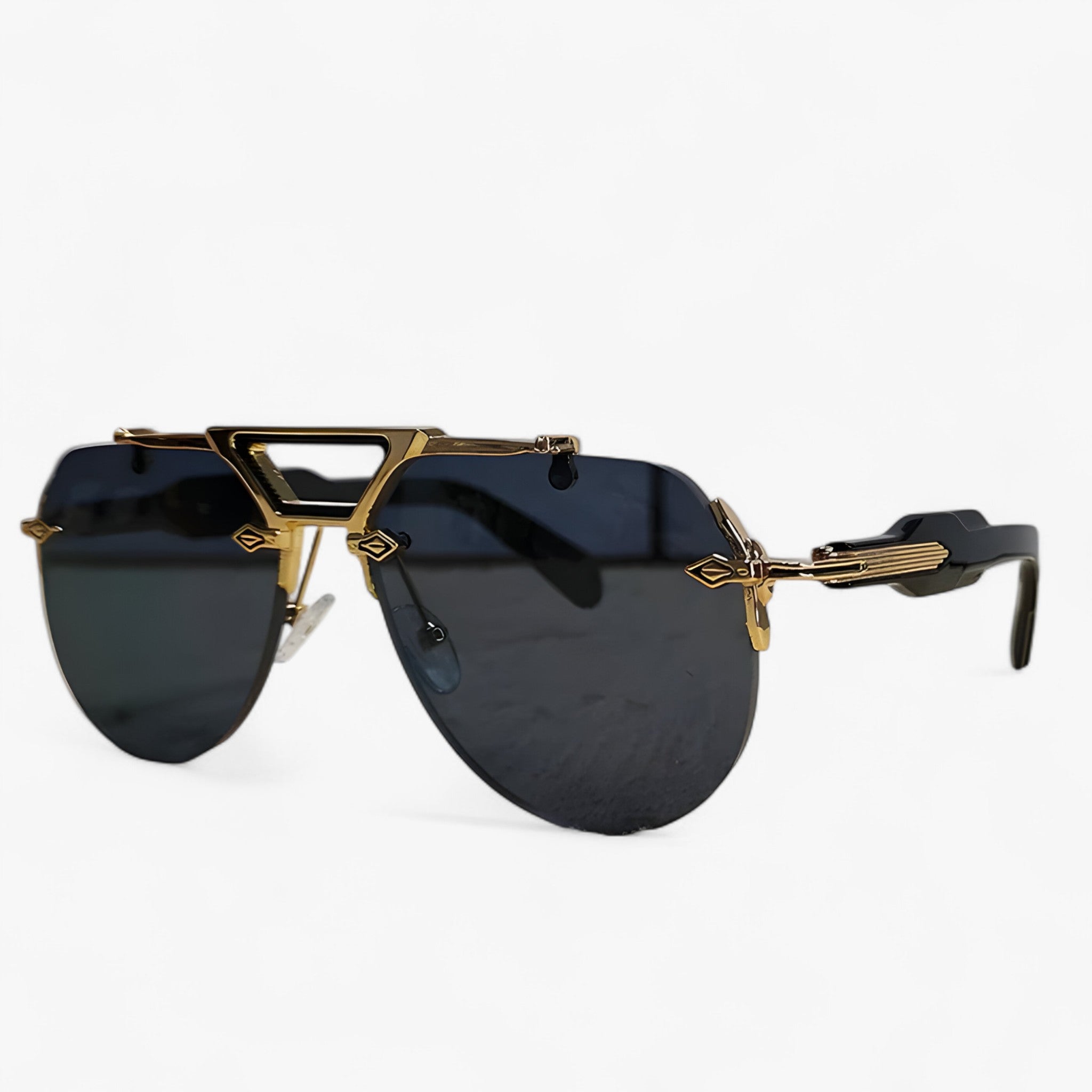 Kai | Occhiali da sole punk semi-senza montatura - OroNero - - Concept Palermo