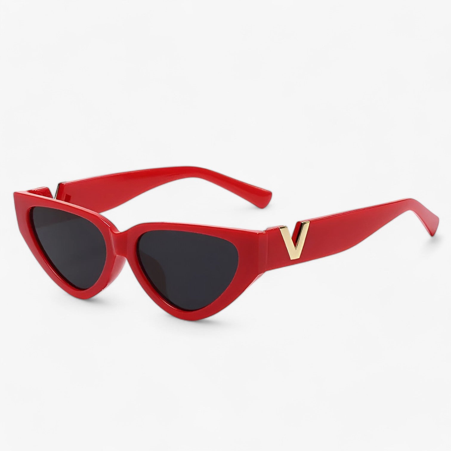 Samara | Occhiali da sole Cat Eye Luxe Glamour per donne - Protezione UV400 - Rosso - Cat Eye Sunglasses Sunglasses WOMEN - Concept Palermo