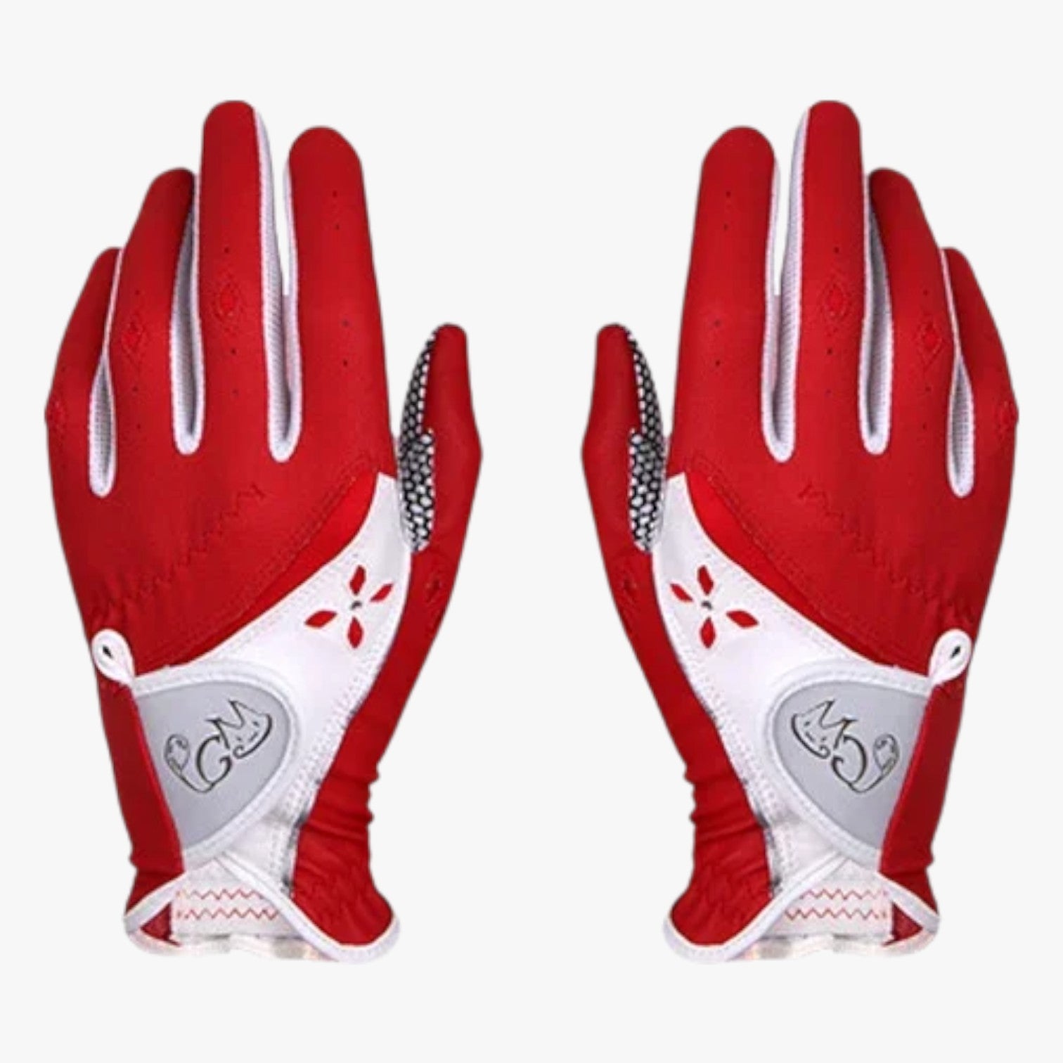 Gwen | PGM Guanti da Golf Donna Antiscivolo in Pelle PU Traspirante - rosso - gloves - Concept Palermo
