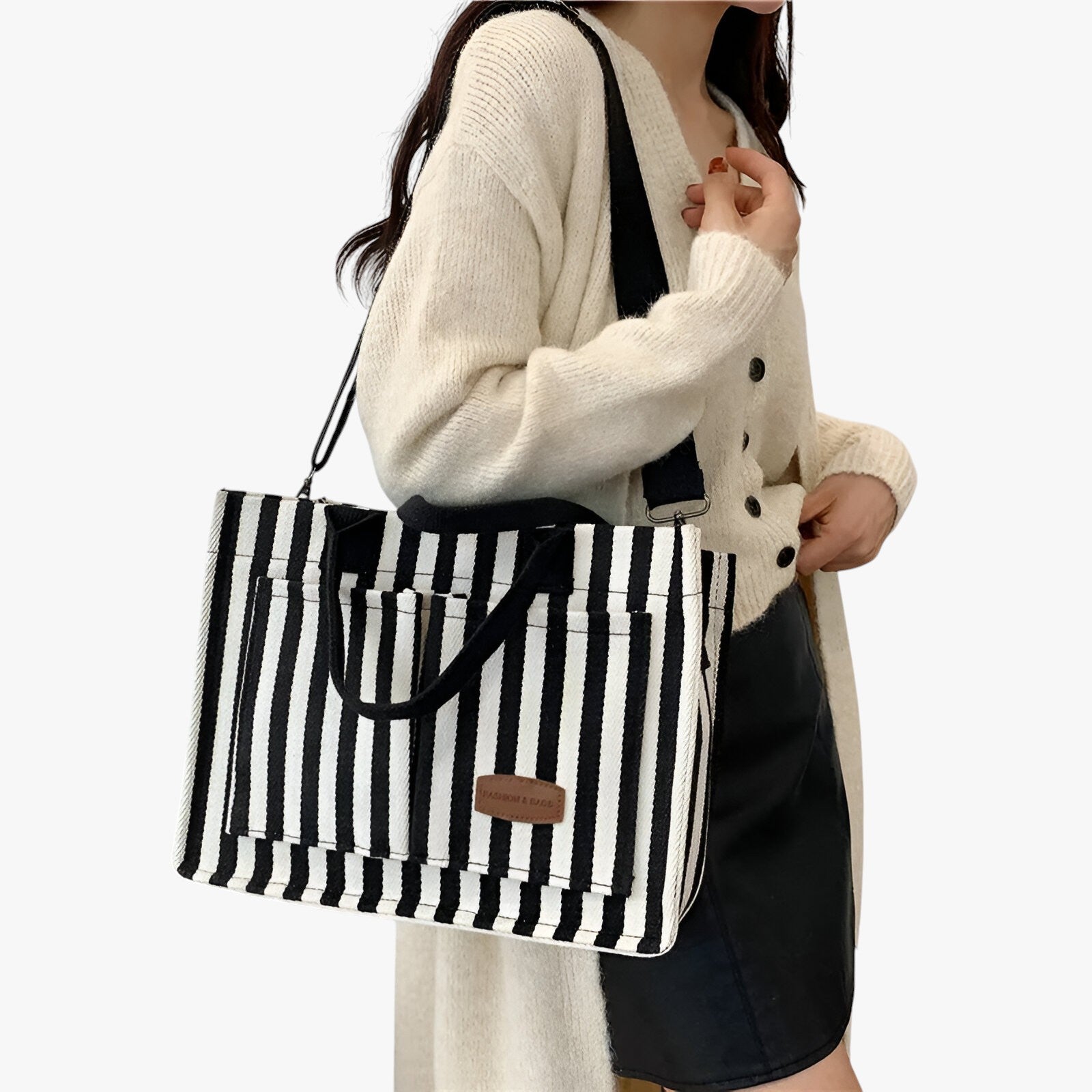 Aurora | Ampia borsa a tracolla in tela per il giorno e i viaggi - - handbags Women's handbags - Concept Palermo