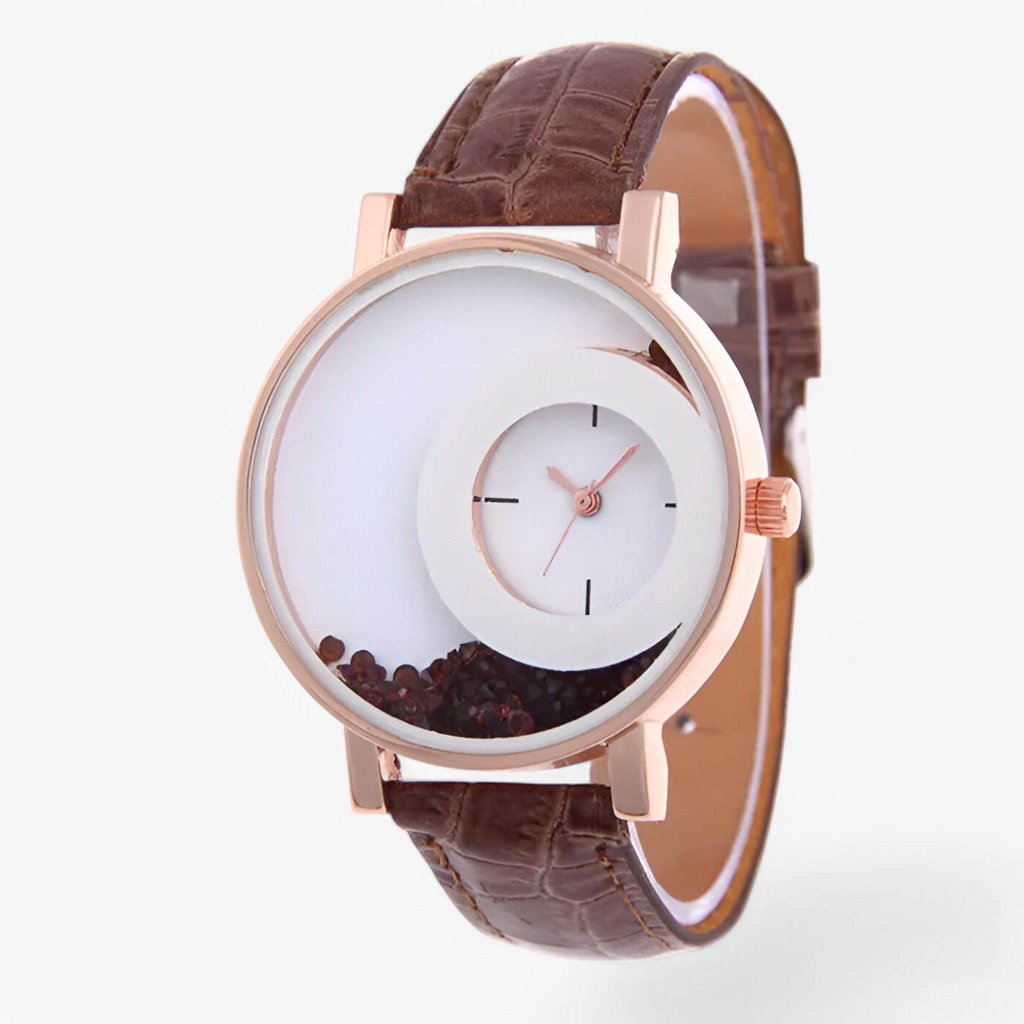 Odette | Orologio da donna con quadrante brillante - Caffè - female watch watch for women - Concept Palermo