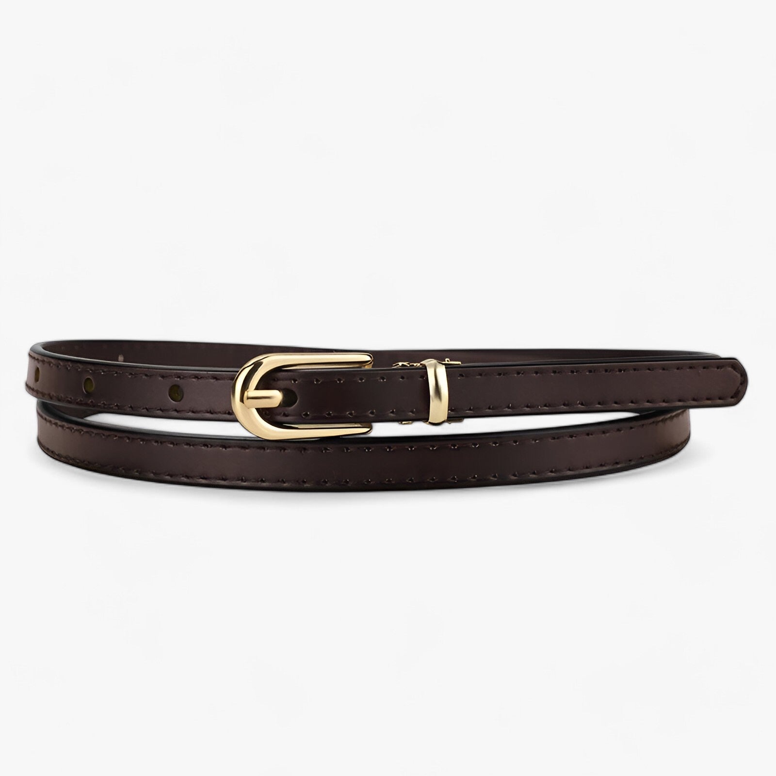 Helen | Cintura da donna - Pelle genuina sottile per uno stile disinvolto - Caffè - belts waist belt for women Womens belt - Concept Palermo