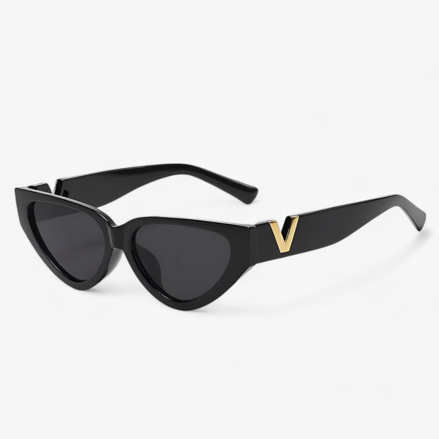 Samara | Occhiali da sole Cat Eye Luxe Glamour per donne - Protezione UV400 - Nero - Cat Eye Sunglasses Sunglasses WOMEN - Concept Palermo