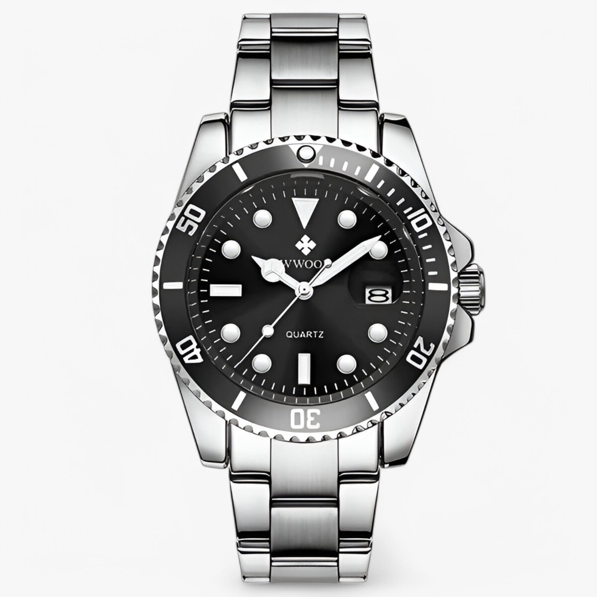 Leeuw | Lussuoso orologio subacqueo impermeabile - Nero - watches WATCHES FOR MEN - Concept Palermo