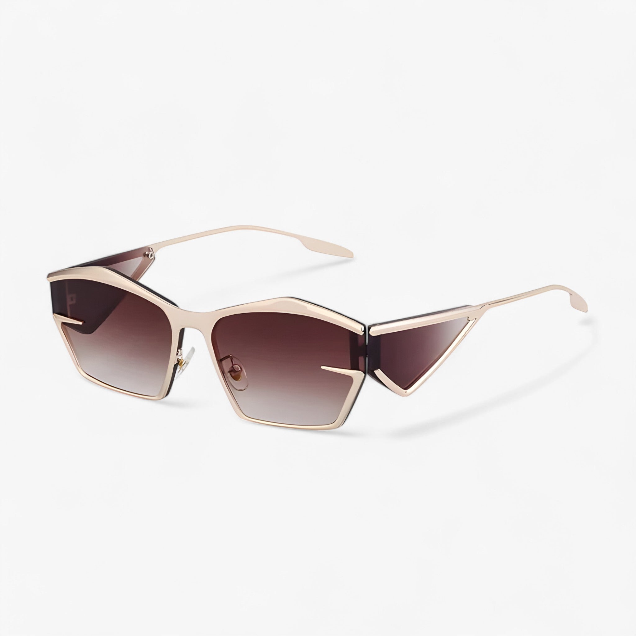 Zane | Occhiali da sole punk in metallo Y2K per esterni - Tè d'oro - Fashion Sunglasses men sunglasses polarized mens sunglasses Polarized man sunglasses Sunglasses sunglasses polarized men - Concept Palermo