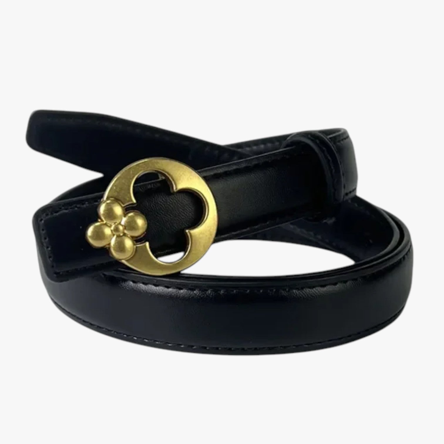 Iyla | Cintura Donna 2025 Eleganza Casual con Fibbia Designer - nero 105cm-110cm - Belts waist belt for women Womens belt - Concept Palermo