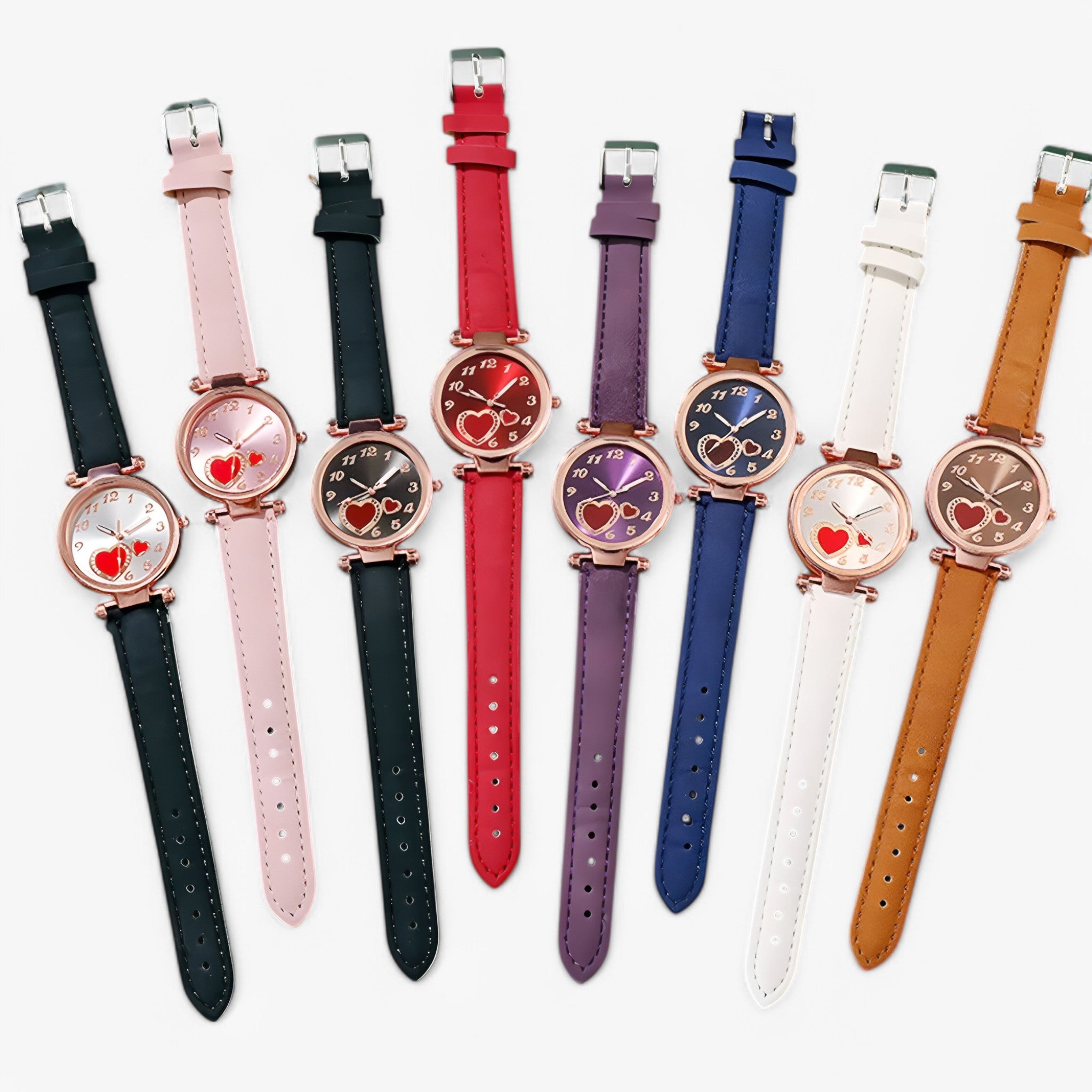 Janice | Orologio da donna in pelle con bracciale al quarzo e design di lusso - - - Concept Palermo